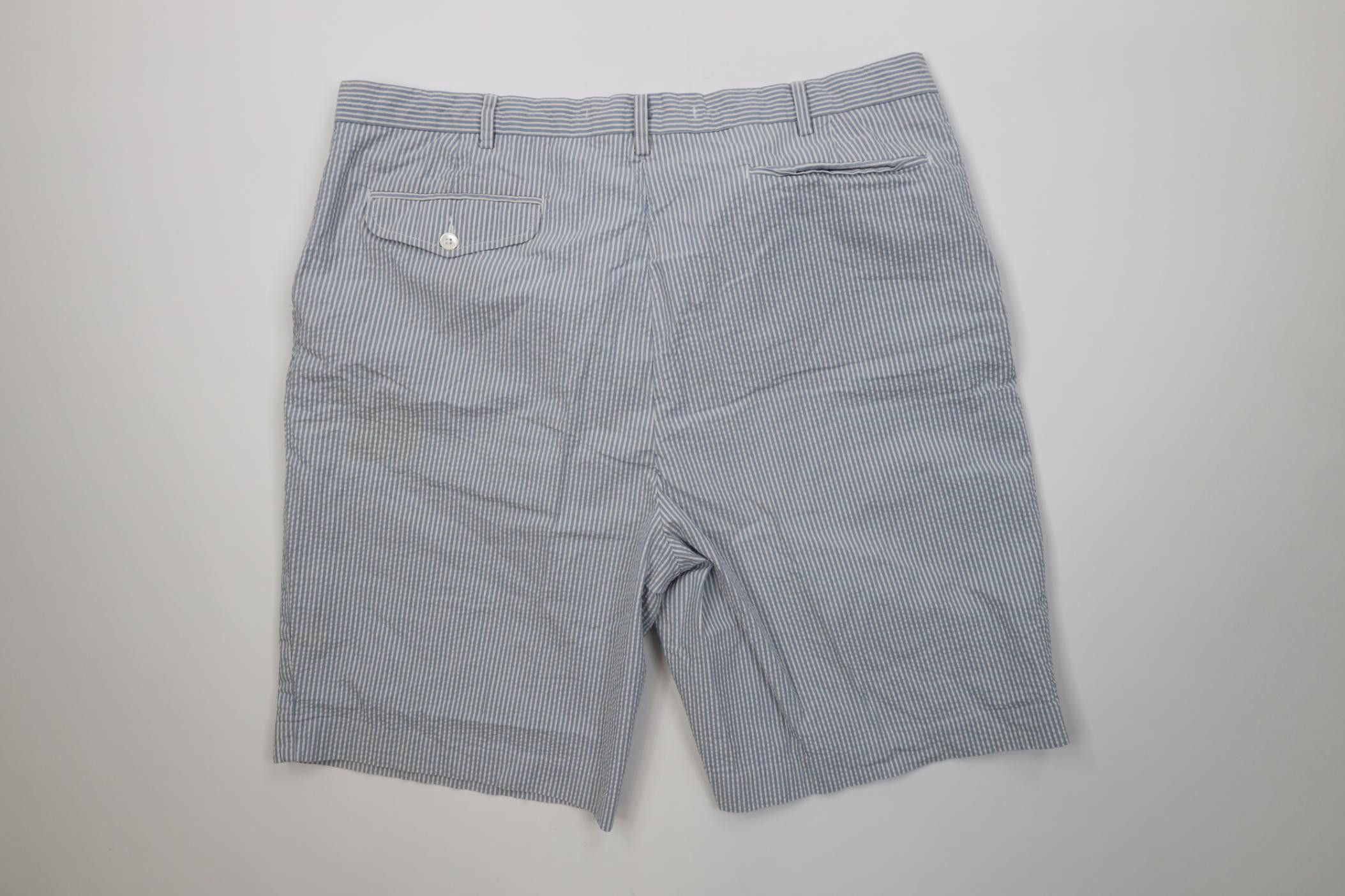 Polo Ralph Lauren Vintage 90s Ralph Lauren Seersucker Striped Chino Shorts Size US 44 / EU 60 - 9 Thumbnail