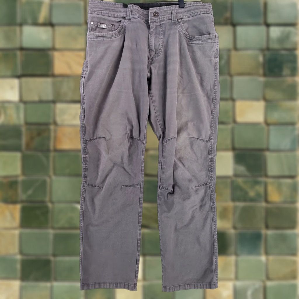 Vintage VINTAGE Kuhl Kanvus Jean Pants Gray Mens 34 x 30 Straight Inseam 29" 34 Size US 34 / EU 50 - 1 Thumbnail