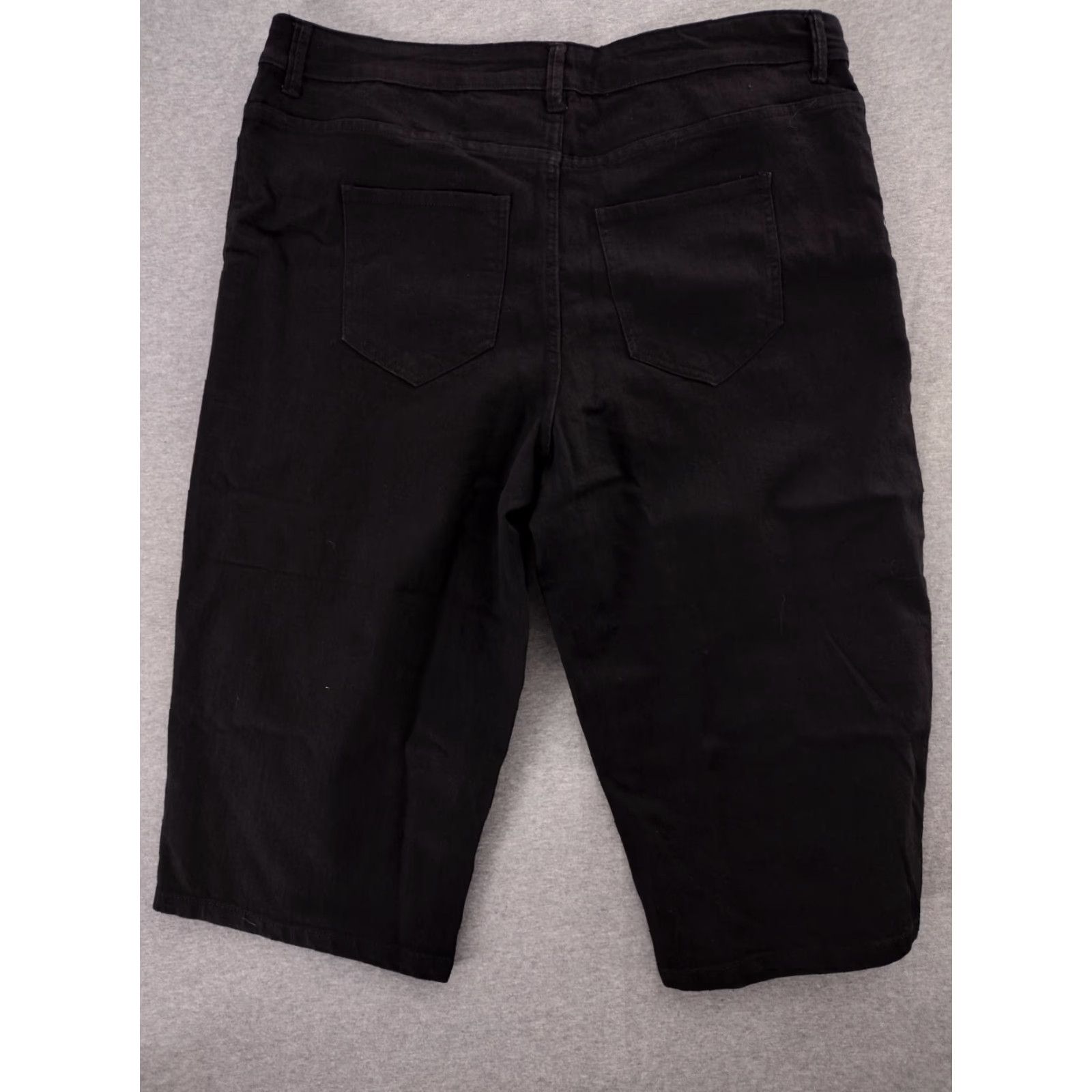 Vintage Sonoma Black Jeans Shorts Bermuda High Rise 22 Plus Women's" Size 27" / US 4 / IT 40 - 2 Thumbnail