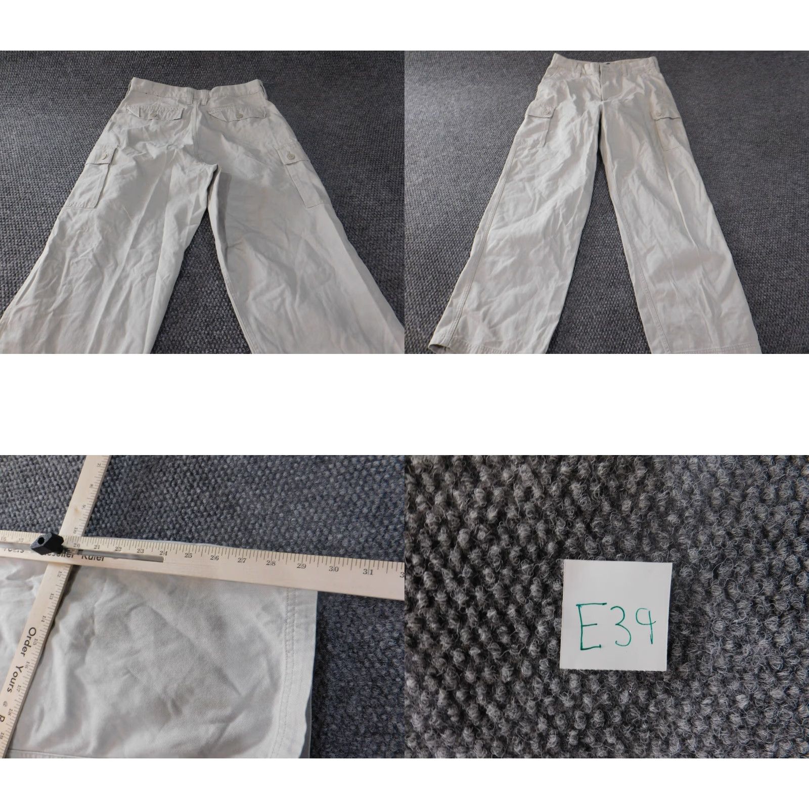 Izod IZOD Pants 32x29 Beige Straight Chino Casual Men's Regular 32in Inseam American Pattern Solid Front Flat Front Button Pockets Vintage No Size US 32 / EU 48 - 8 Thumbnail