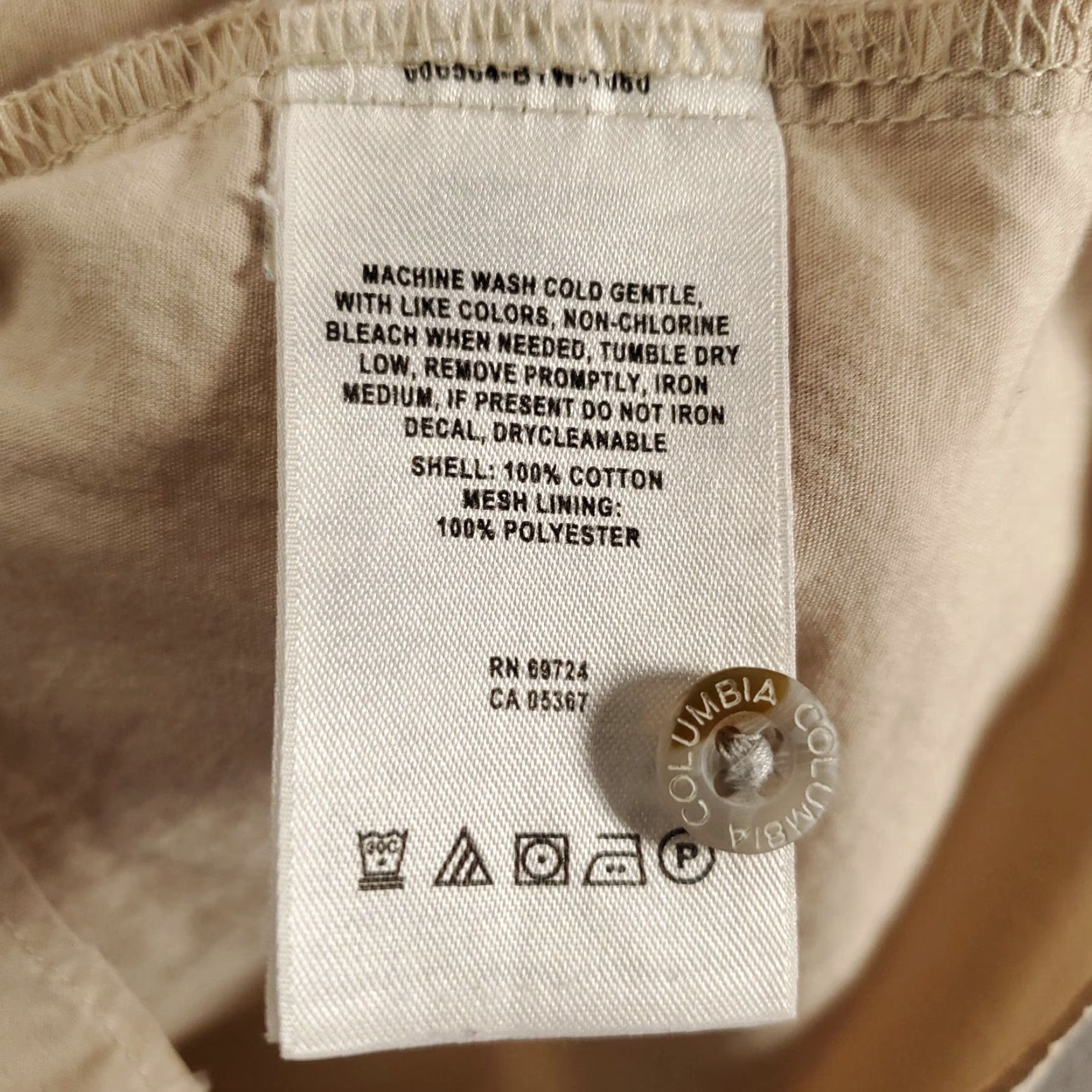 Vintage Columbia PFG Shirt Mens Large Beige Short Sleeve Button-Up Collared Breathable Outdoor Fishing PFG Performance Gear Size US L / EU 52-54 / 3 - 5 Thumbnail