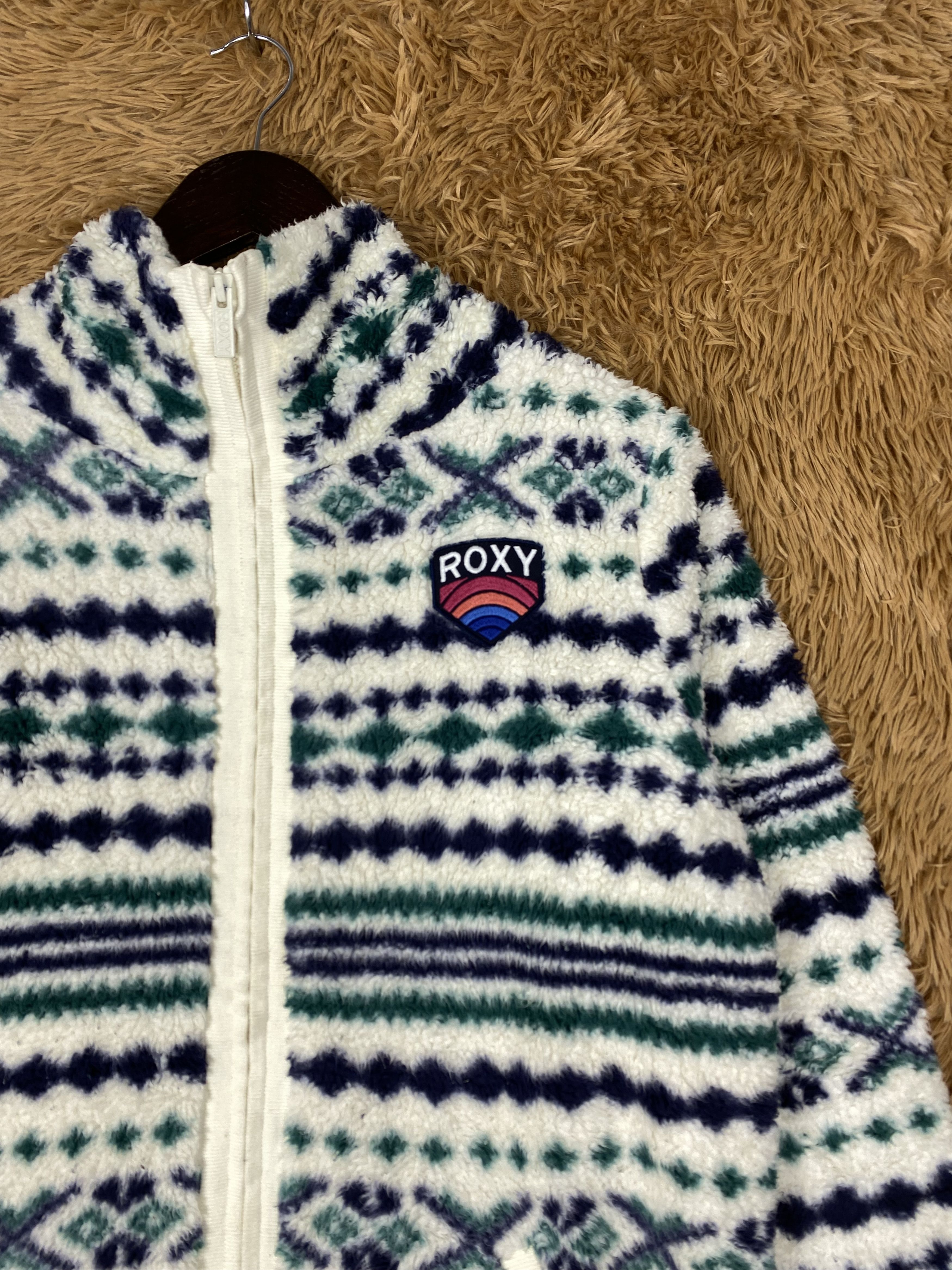Quiksilver Vintage Roxy Fleece Jacket DJ0475 Size US L / EU 52-54 / 3 - 3 Thumbnail