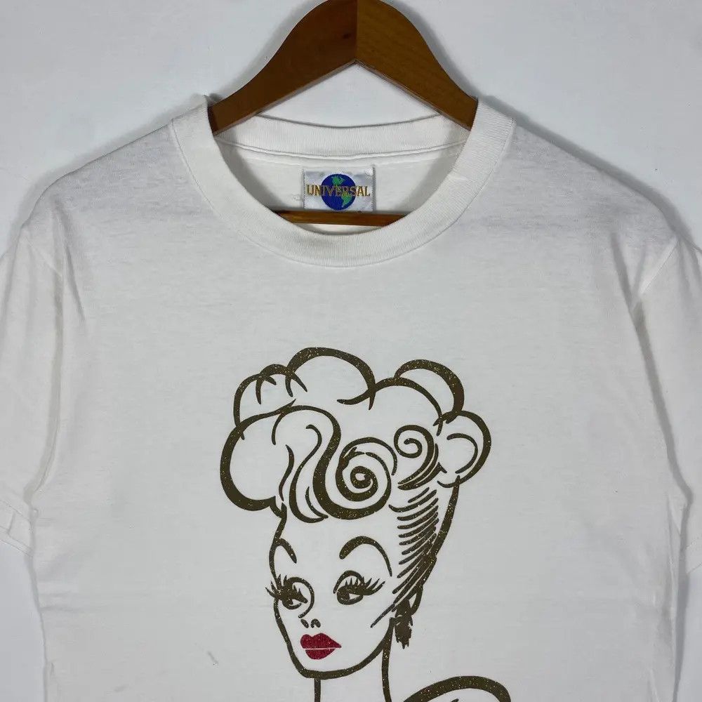 Universal Studios Vintage 90's I LOVE LUCY Cartoon Graphic Tee Shirt Size US M / EU 48-50 / 2 - 2 Thumbnail