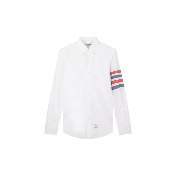 Thom Browne White Long Sleeve Casual Shirt