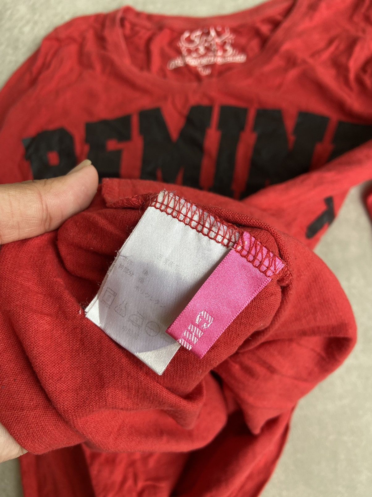 If Six Was Nine × Japanese Brand × Le Grande Bleu (L.G.B.) Japan Chu Xxx Remind Look On The Bright Side Longsleeve. Size US L / EU 52-54 / 3 - 6 Thumbnail
