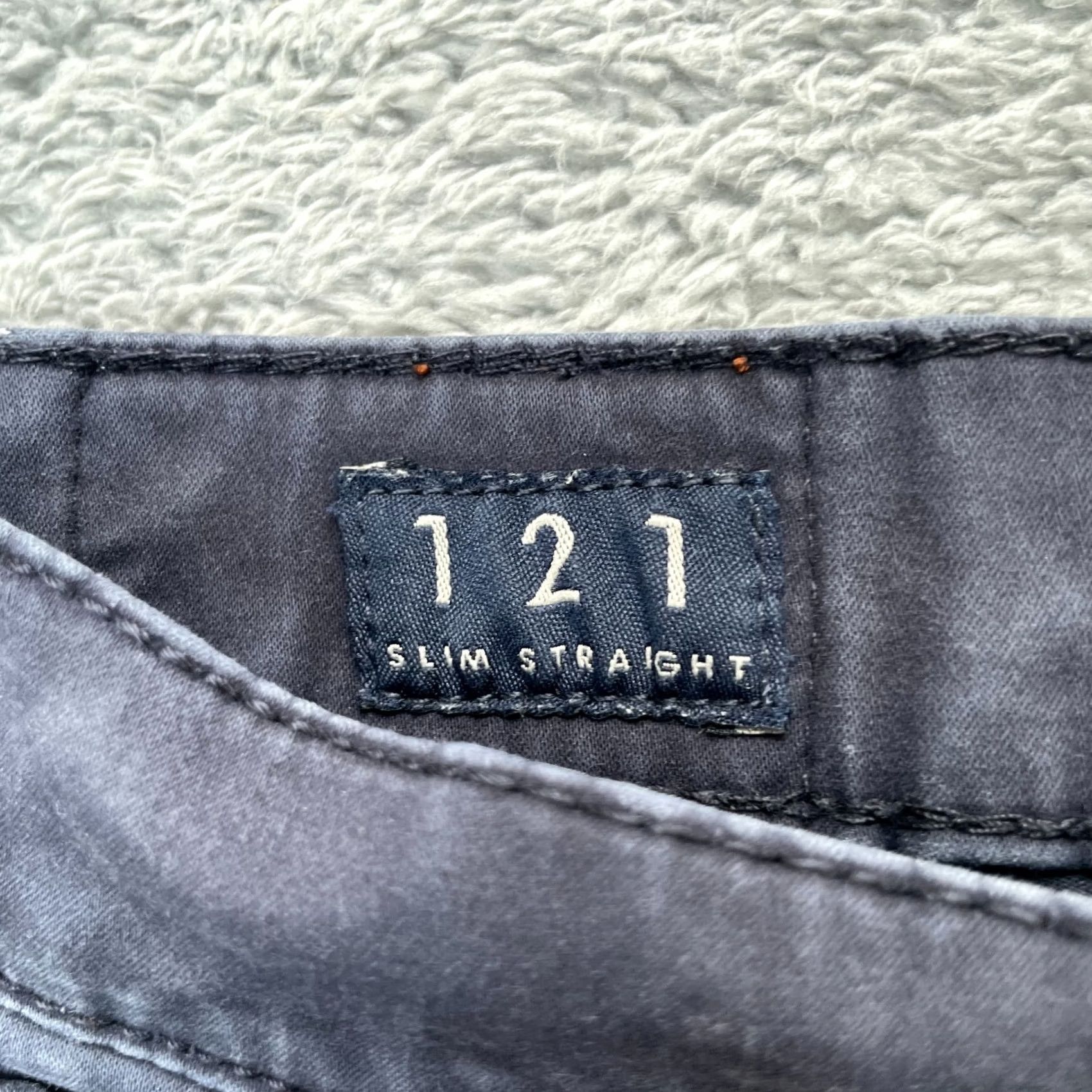 Lucky Brand Lucky Brand Jeans Slim Straight 31x30 Denim Cotton Blue 5-Pocket Mens Jeans 121 City Preppy Distinctive Logo Button Zipper Size US 31 - 6 Thumbnail