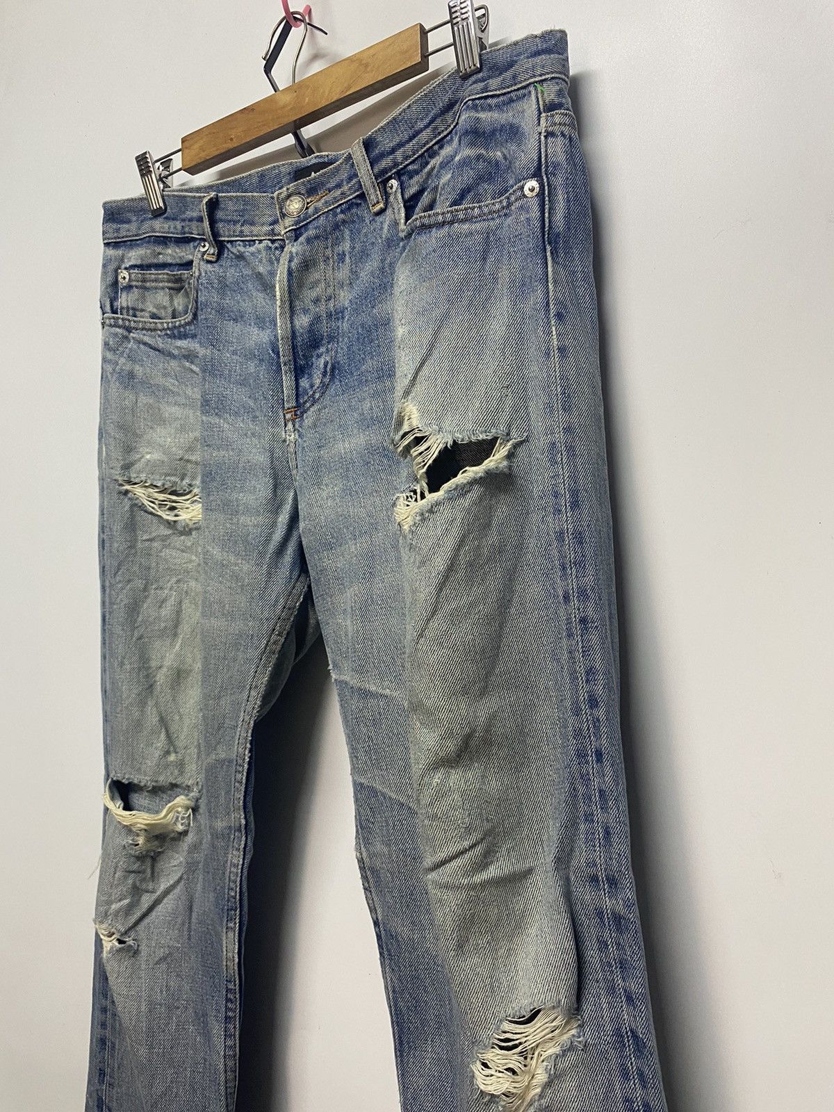 A.P.C. A.P.C Distressed Selvage Denim Jeans Pants Size US 34 / EU 50 - 7 Thumbnail