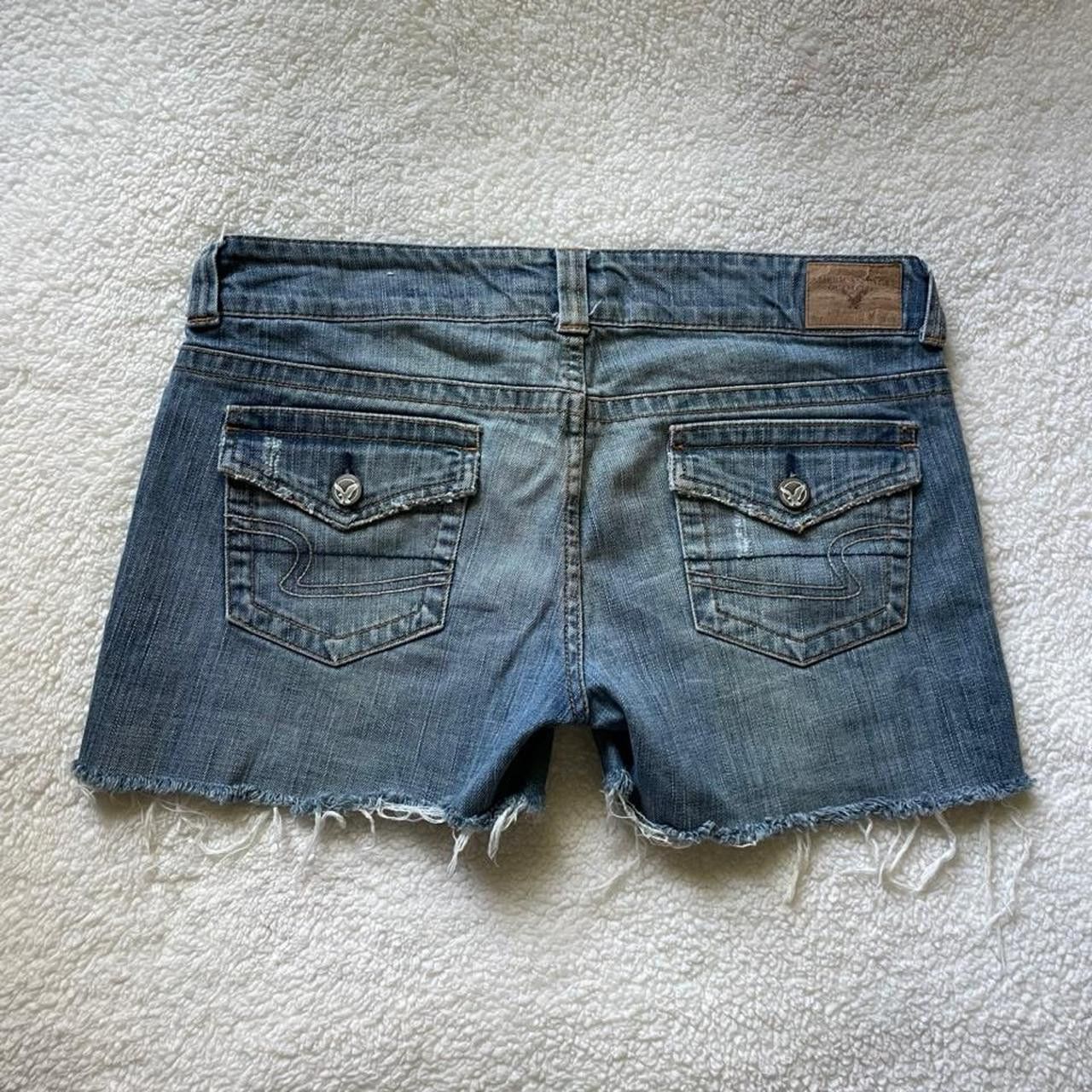 American Eagle Outfitters 2000s American Eagle cut off blue jean shorts Size 34" / US 12 / IT 48 - 1 Thumbnail