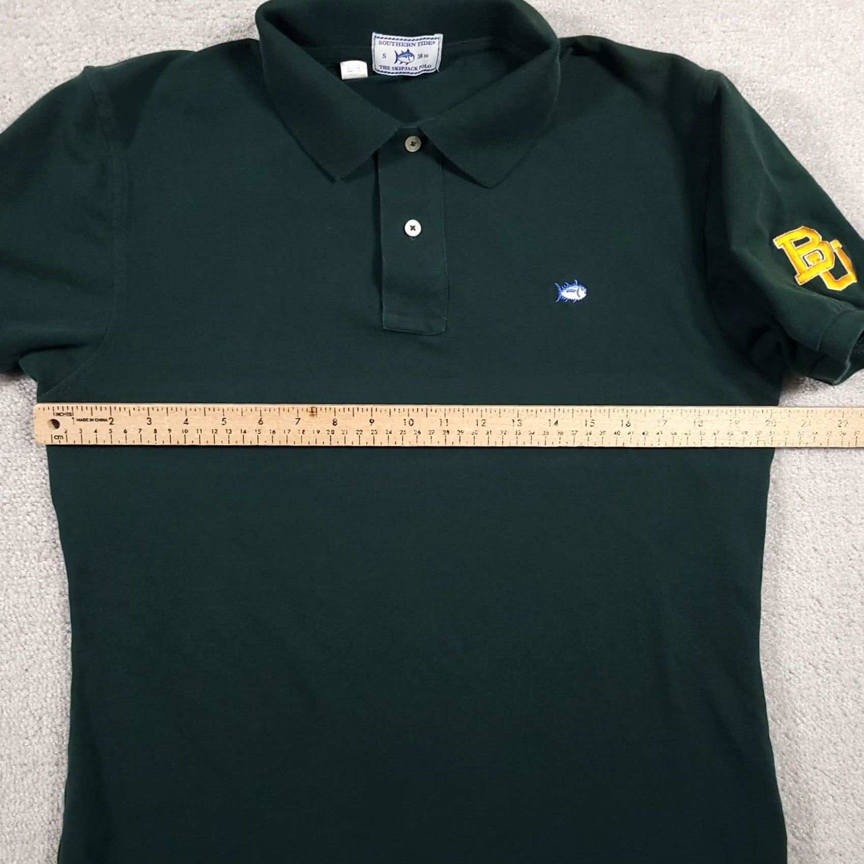 Southern Tide Southern Tide Polo Shirt Mens Small Green Skipjack Logo Embroidered BU Boston Shirt Men Small Green Skipjack Logo Embroidered BU Boston Size US S / EU 44-46 / 1 - 6 Thumbnail