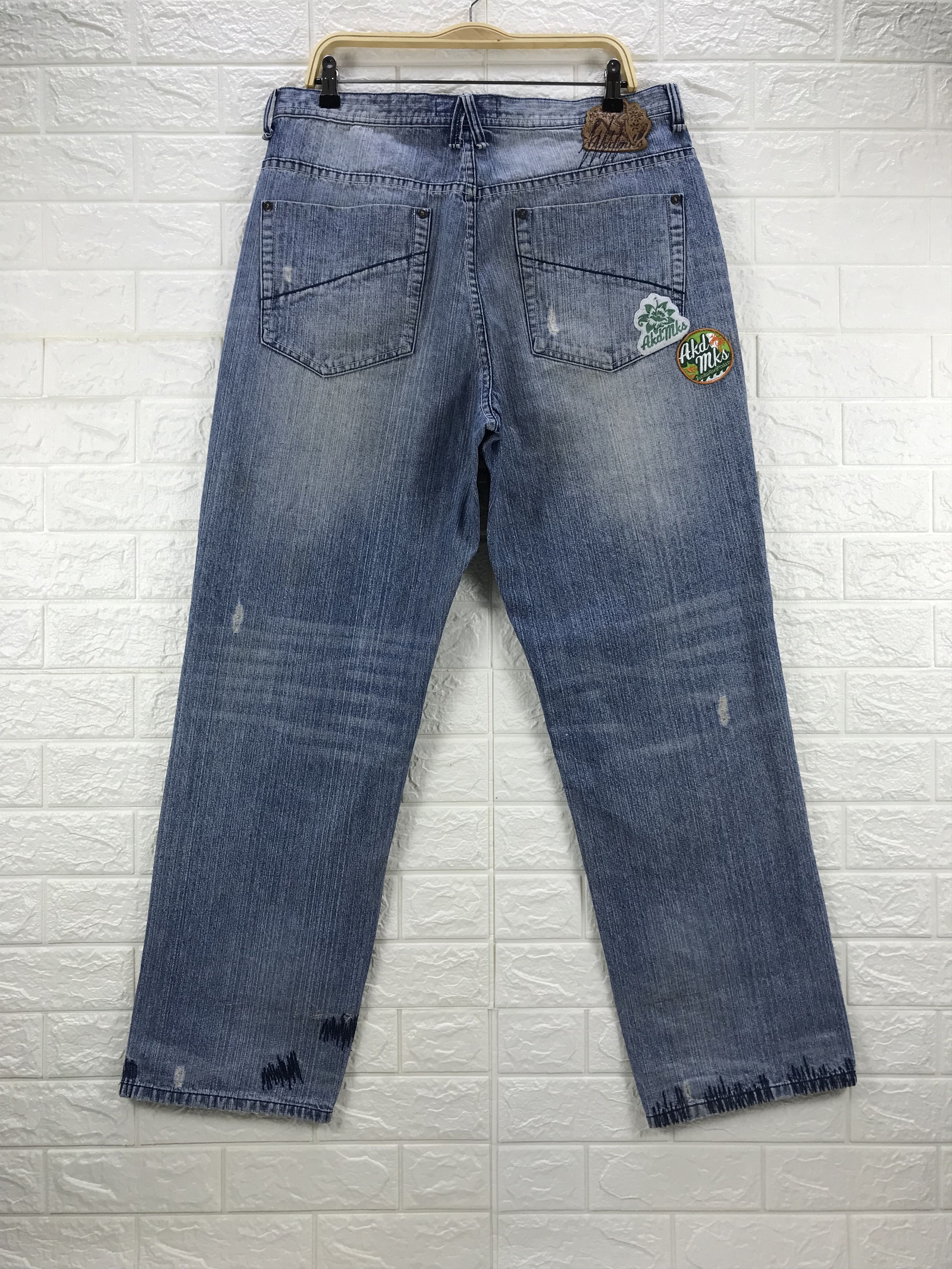 Akademiks Baggy Jeans Akademiks Distressed Design Wide Denim Size US 36 / EU 52 - 5 Thumbnail