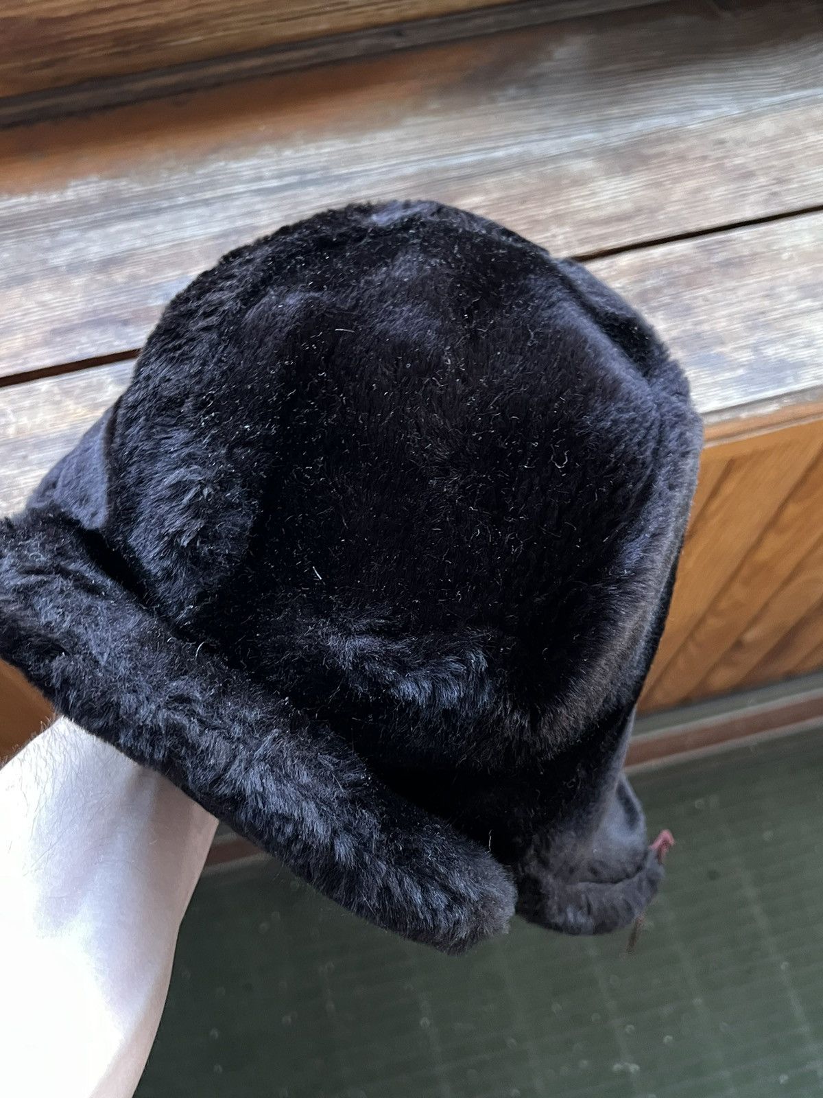 Vintage Y2K Faux Fur Ushanka Vintage Fuzzy Trapper Hat Huge Size ONE SIZE - 9 Thumbnail