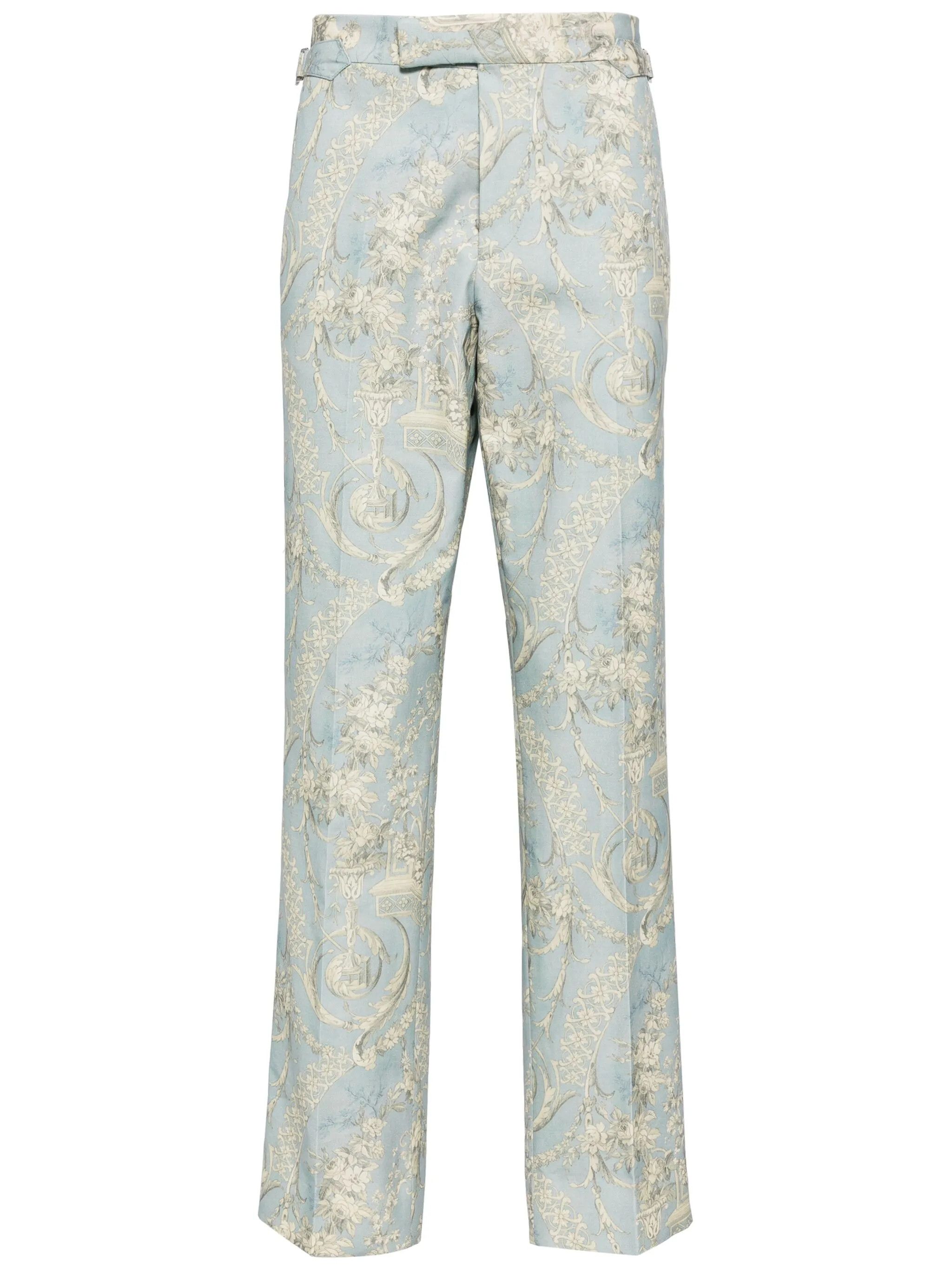 Vivienne Westwood o1f1d3z0525 Sang Trousers in Light Blue/Gold Size US 30 / EU 46 - 1 Thumbnail