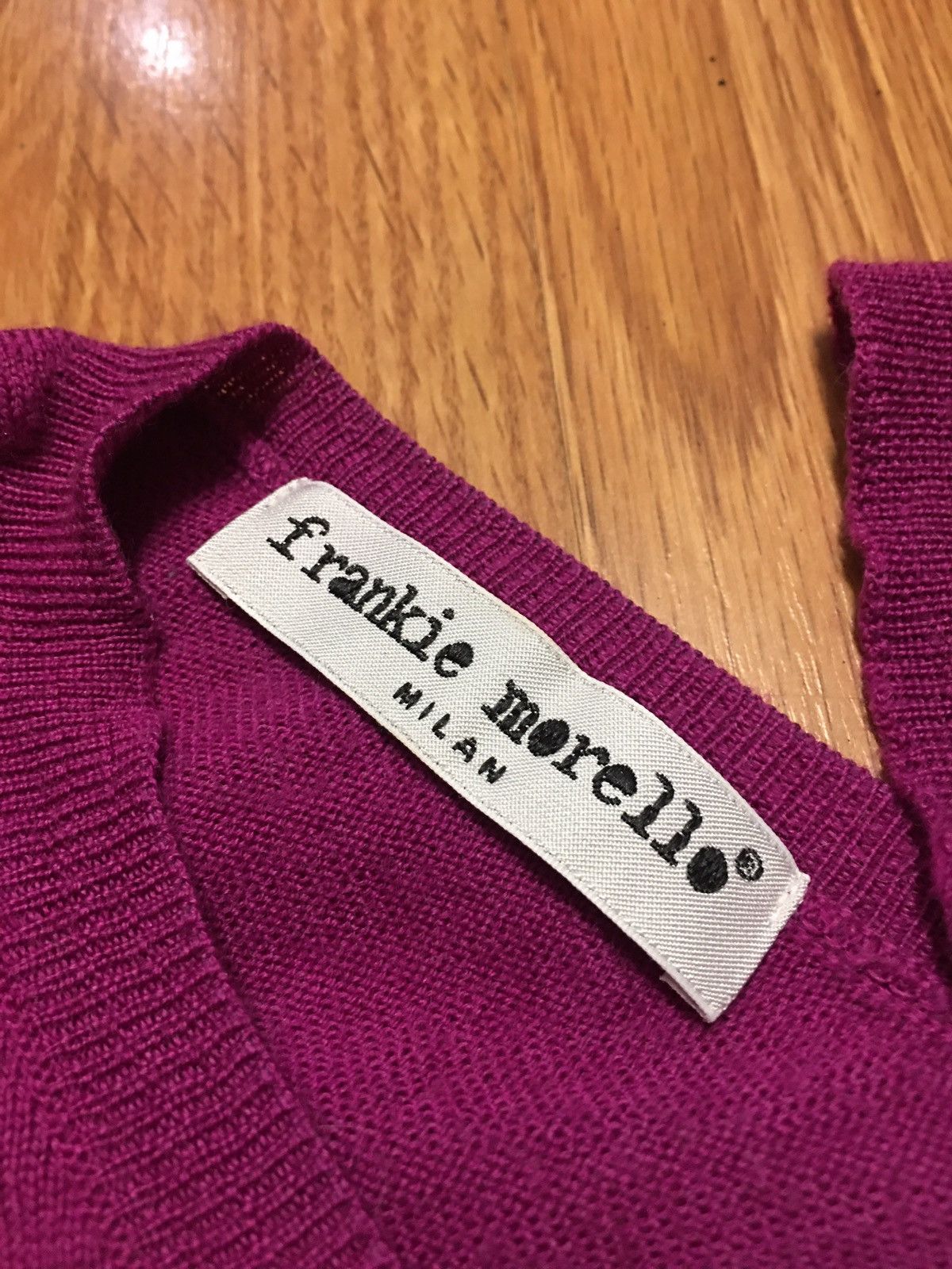 Frankie Morello Frankie Morello Milan Purple Wool Designer Sweater Size L Size L / US 10 / IT 46 - 9 Thumbnail