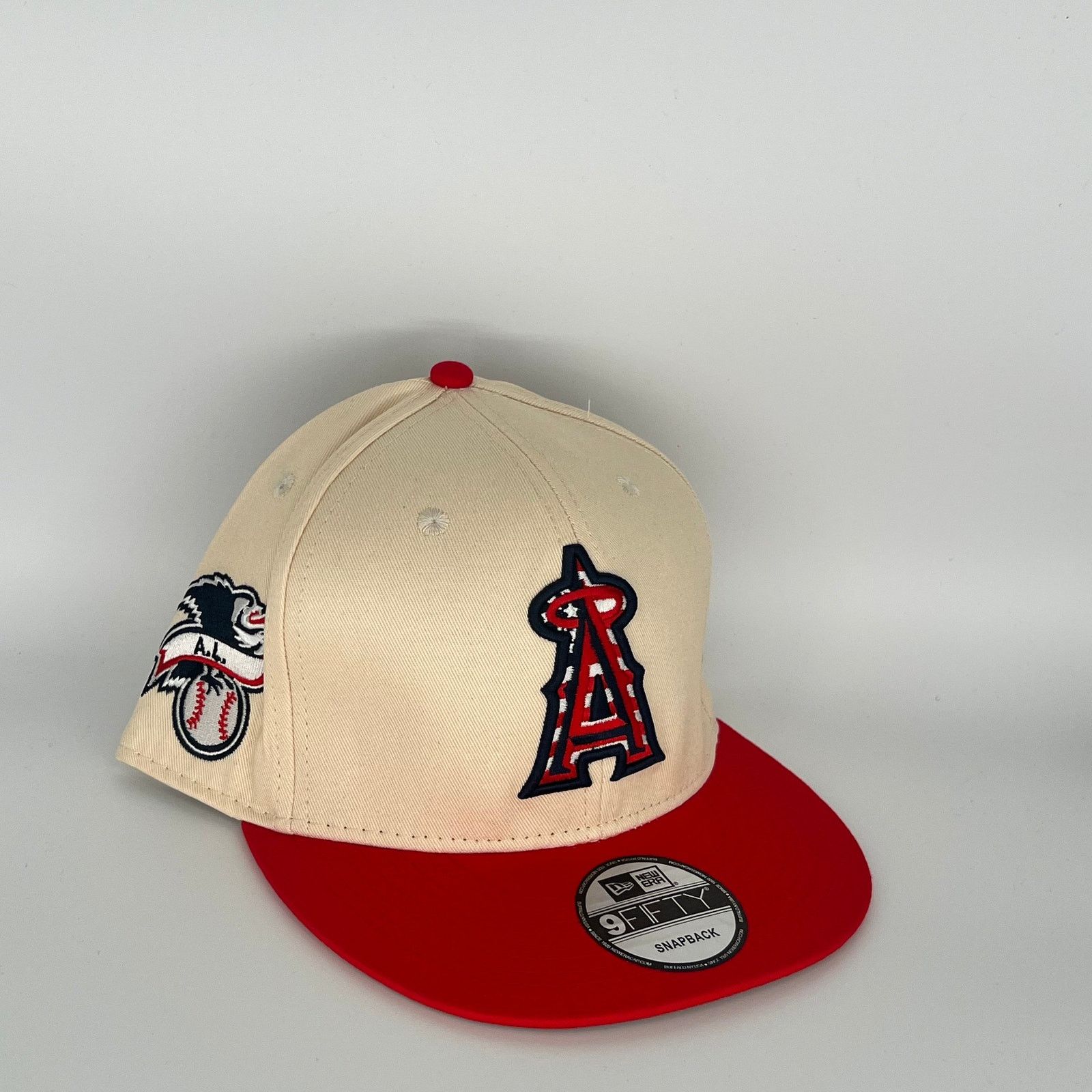 New Era Khaki Red Los Angeles Angels A.L. Side Patch New Era MLB Size ONE SIZE - 1 Thumbnail