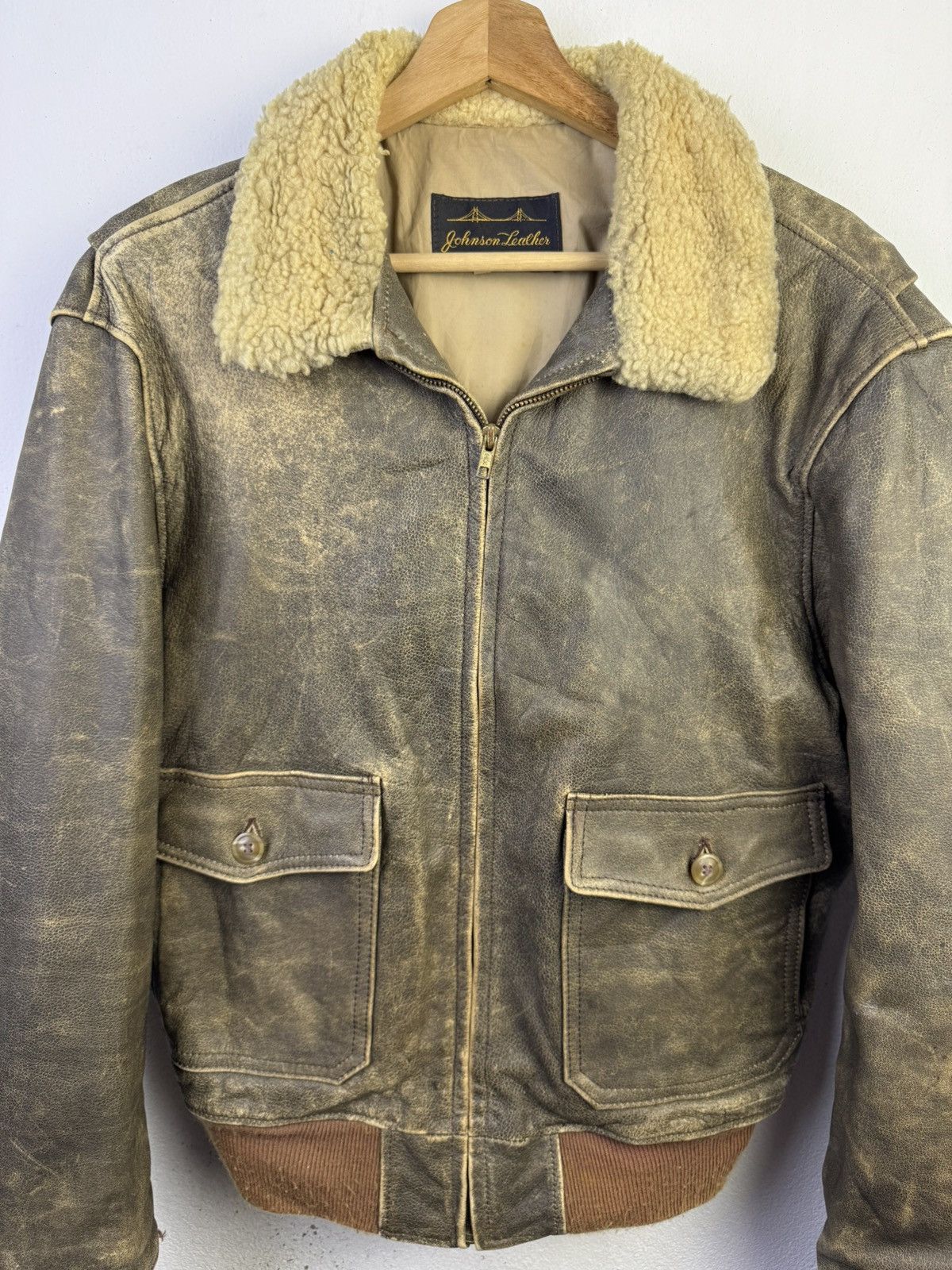 Vintage Vintage Johnson Leather Jacket Size US M / EU 48-50 / 2 - 3 Thumbnail