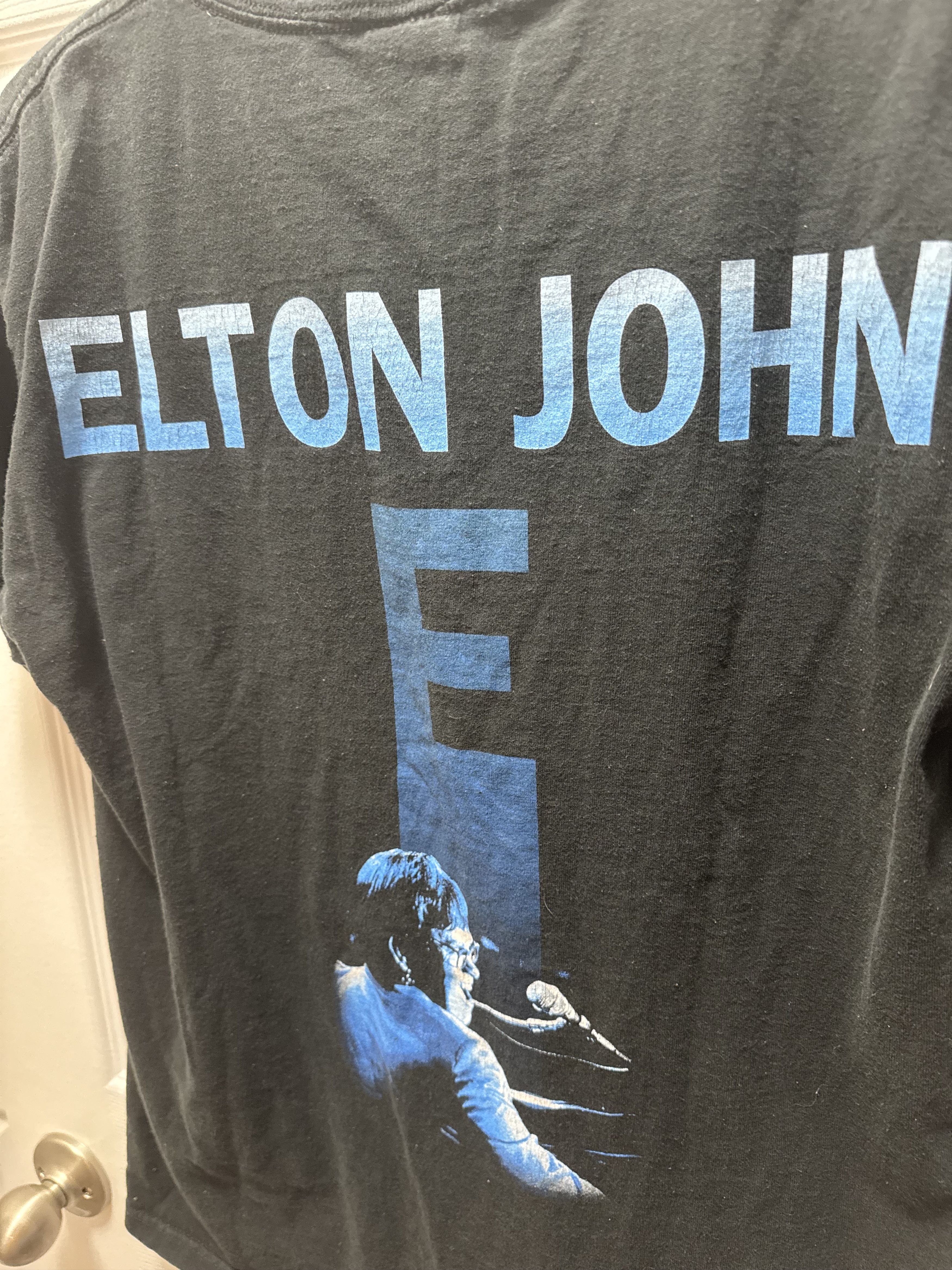 Band Tees × Delta Elton John Vintage 1997 Tour Shirt Delta Magnum Weight RARE Size US M / EU 48-50 / 2 - 4 Thumbnail
