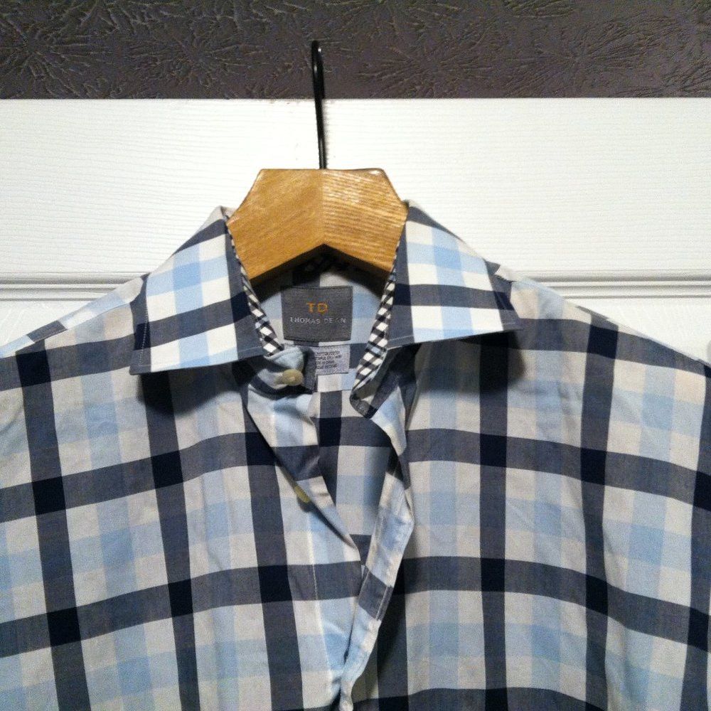 Thomas Dean THOMAS DEAN MEN'S 100%COTTON CASUAL SHIRT SIZE: L Size US L / EU 52-54 / 3 - 2 Thumbnail