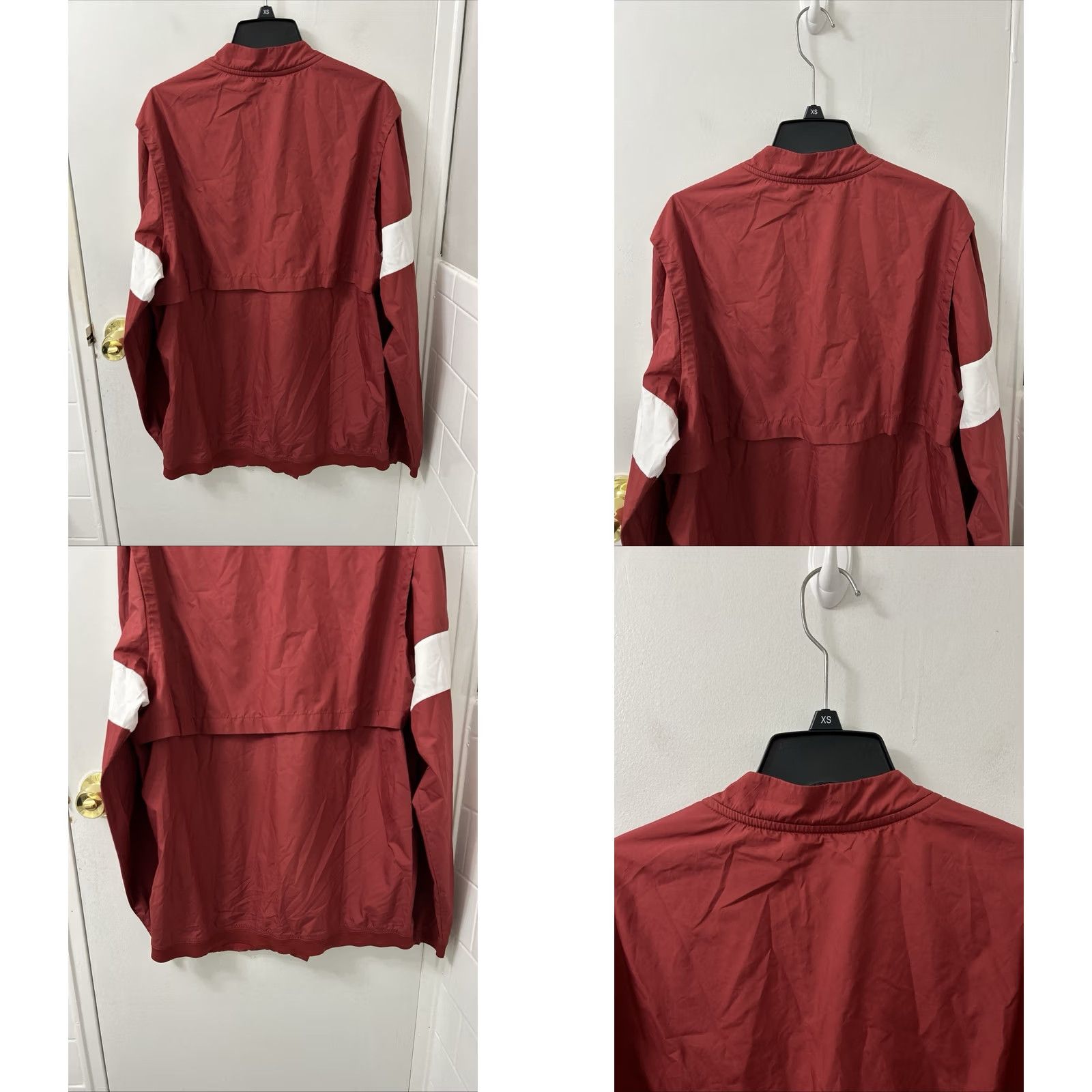 Nike Nike Track Jacket Mens Medium Red Lightweight Pullover 1/4 Zip L/S AO5858-613 Size US M / EU 48-50 / 2 - 8 Thumbnail