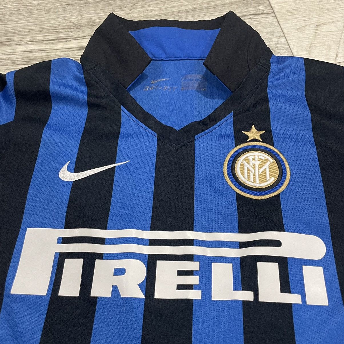 Nike PIRELLI NIKE INTER MILAN away match jersey shirt tee Size US XS / EU 42 / 0 - 2 Thumbnail