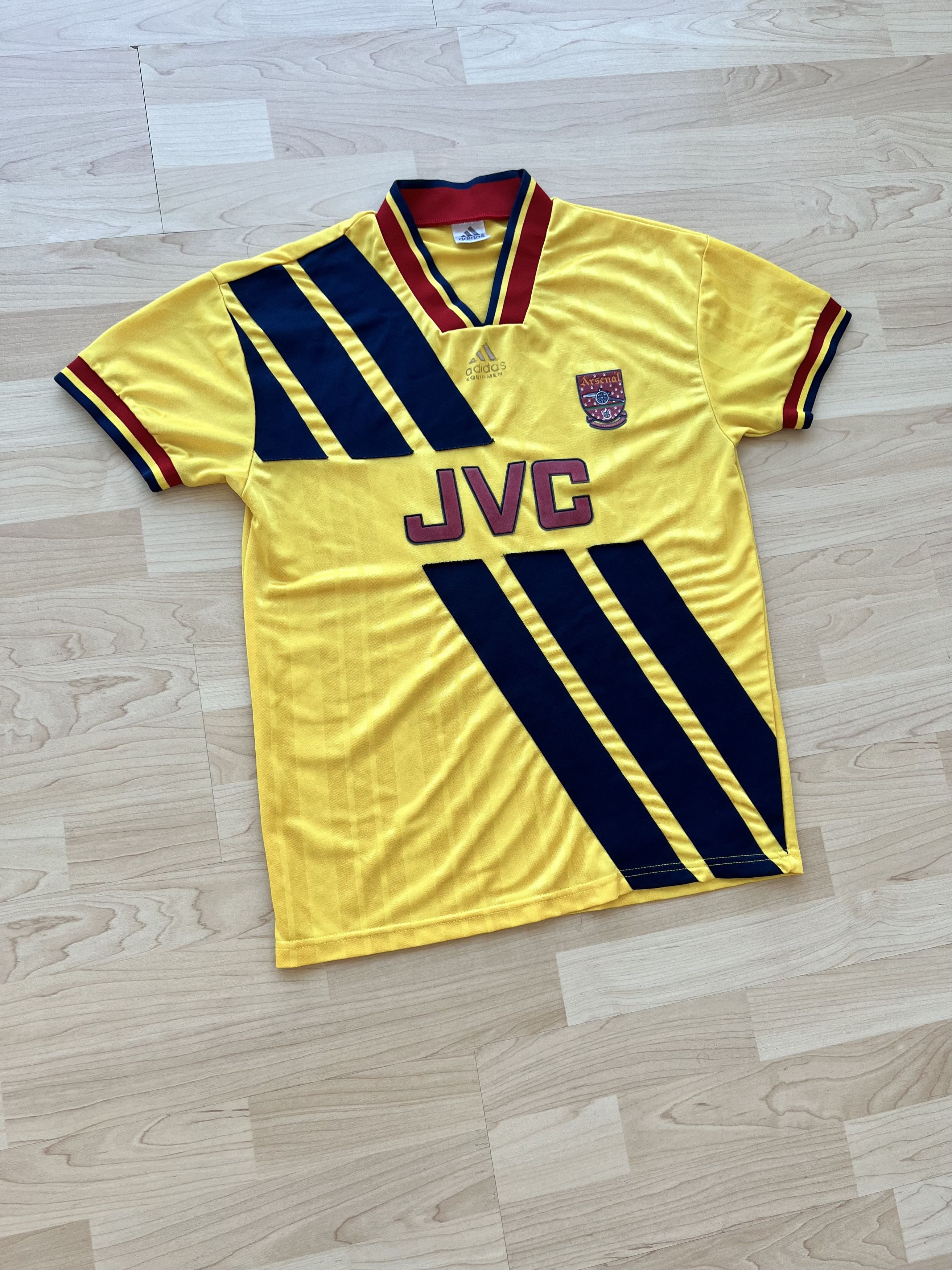 Adidas ARSENAL 1993 1994 AWAY FOOTBALL SHIRT Size US S / EU 44-46 / 1 - 2 Thumbnail