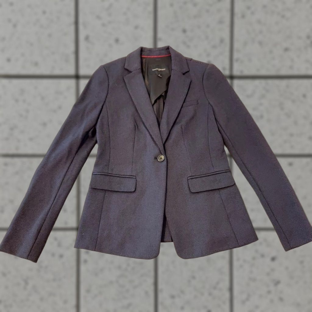 Banana Republic Womens Banana Republic Blazer Jacket 0P Petite Gray Navy Blue, Petite, Blazer, Womens, Banana Republic, Jacket, 0P, Gray, Navy Blue Size XS / US 0-2 / IT 36-38 - 1 Thumbnail