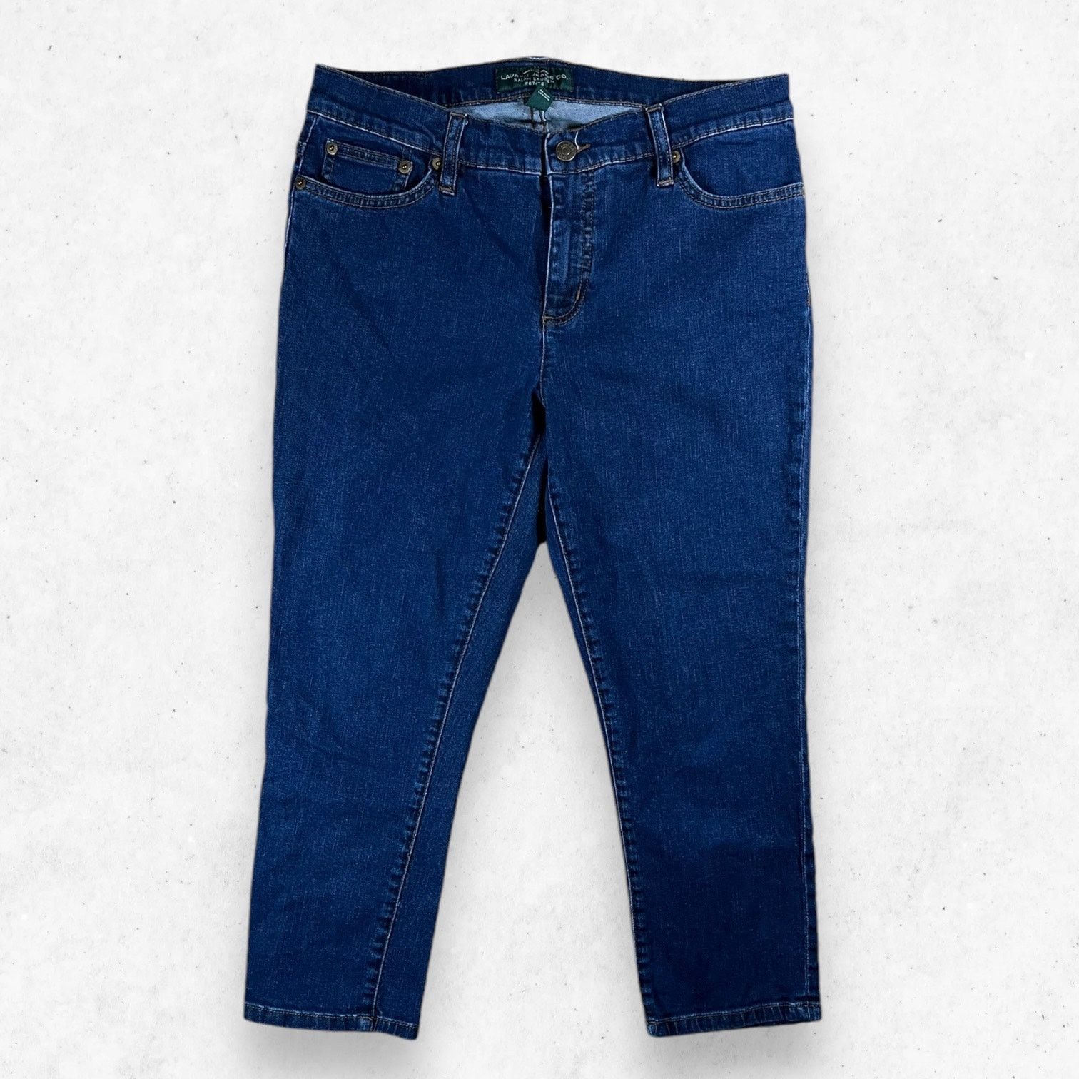 Lauren Ralph Lauren Lauren Jeans Co Petite Women's 12P Modern Straight Cropped Size 34" / US 12 / IT 48 - 1 Thumbnail