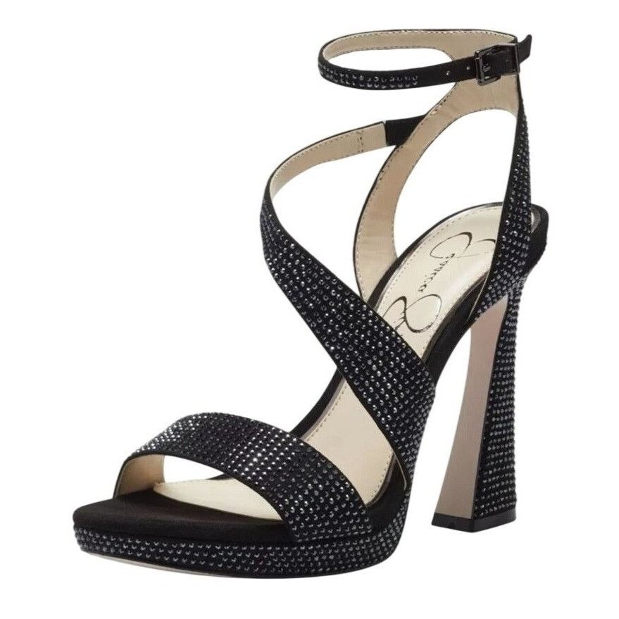 Jessica Simpson JESSICA SIMPSON / J-Friso-2 / Black / Rhinestone / Platform Size US 10 / IT 40 - 2 Thumbnail