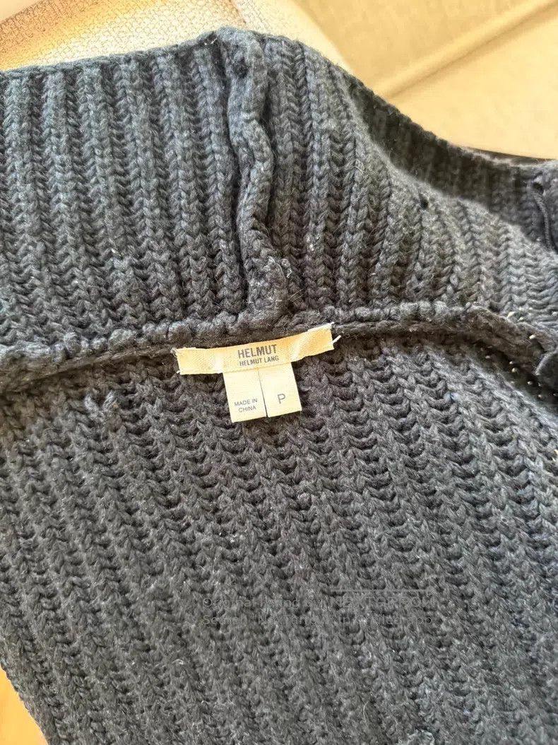Helmut Lang Helmut Lang size P Black High-Neck Knitted Cardigan Size US XXS / EU 40 - 3 Thumbnail