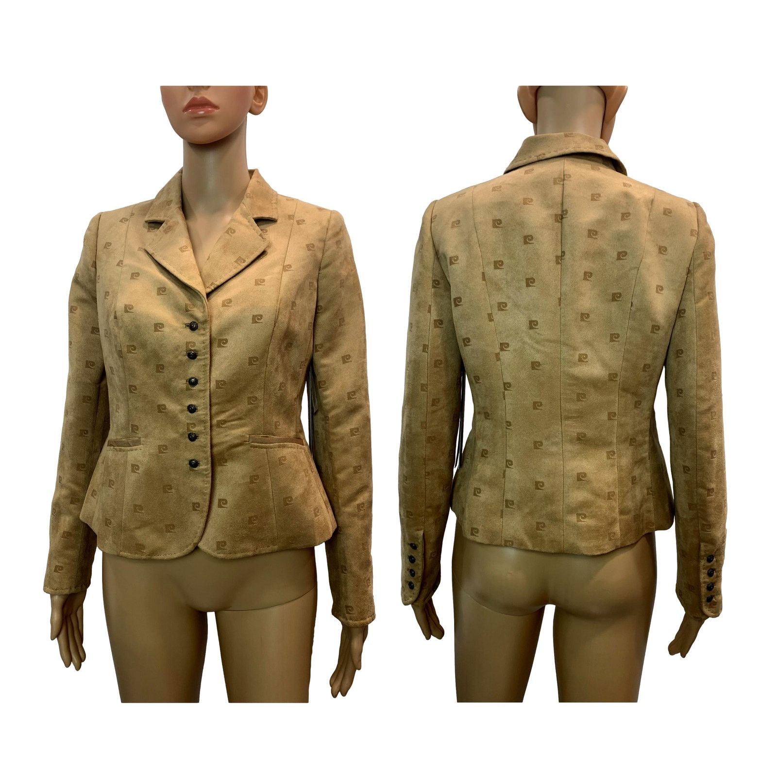 Pierre Cardin NWT Modern Vintage Pierre Cardin Ultra Suede LOGO Blazer 6P Size S / US 4 / IT 40 - 3 Thumbnail