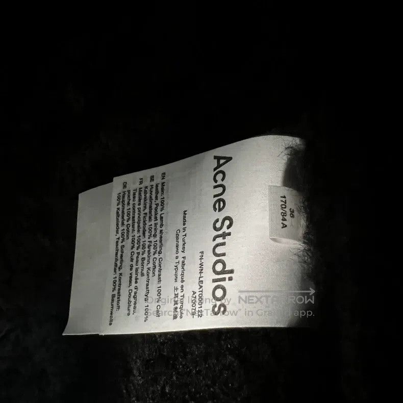 Acne Studios Acne Studios Leather and Fur Pure Black Jacket Size XS / US 0-2 / IT 36-38 - 4 Thumbnail