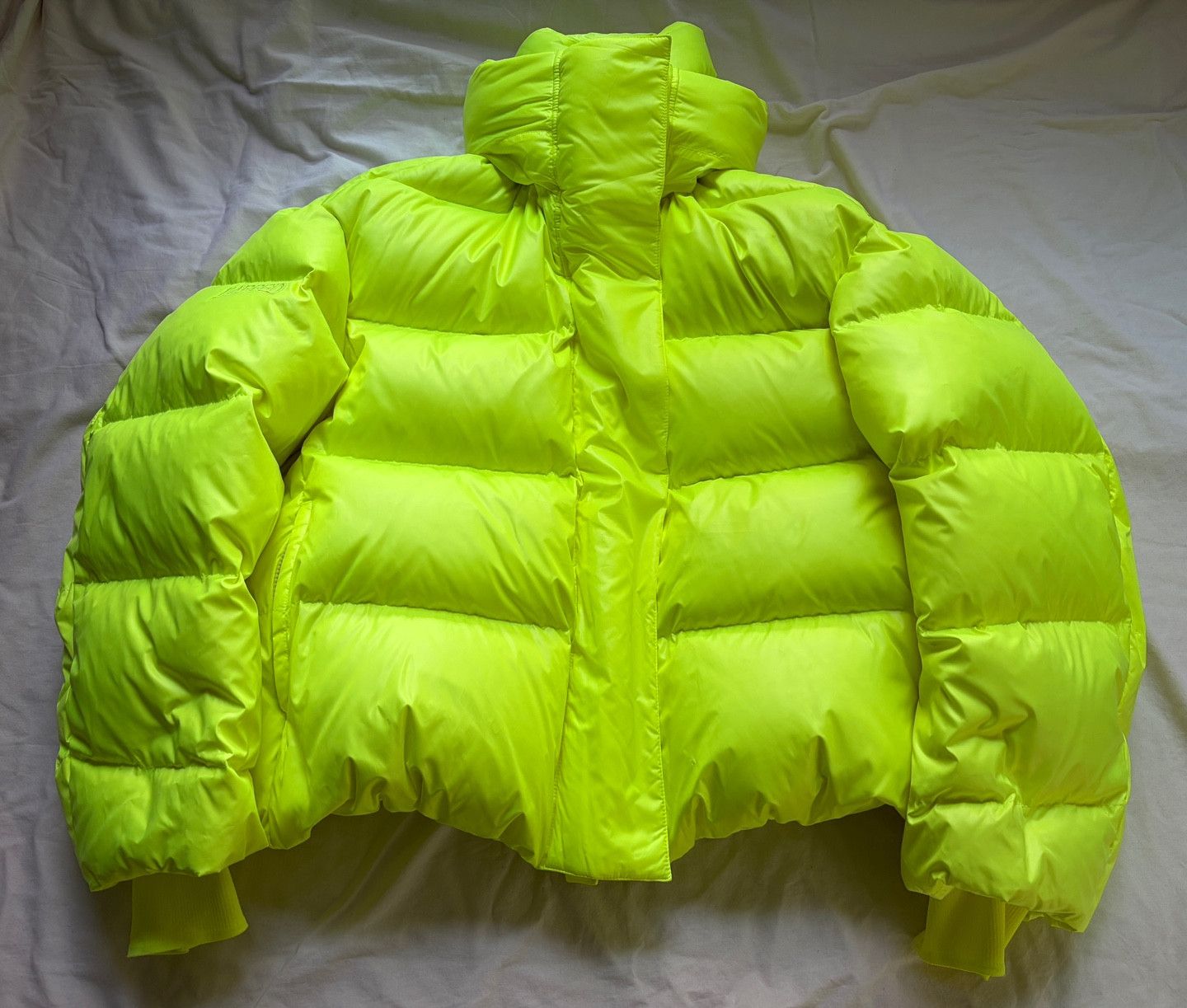 Juun.J JUUN.J Womens Oversized Puffer Down Jacket RARE neon yellow Size XS / US 0-2 / IT 36-38 - 12 Thumbnail