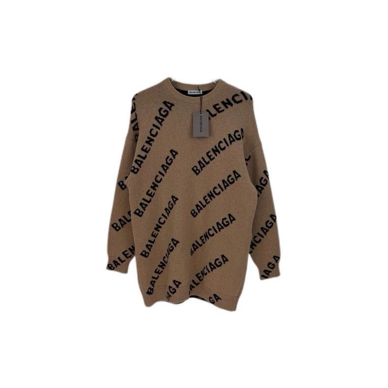 Balenciaga Balenciaga camel colored bullet screen logo wool sweater-25 Size US XS / EU 42 / 0 - 1 Thumbnail