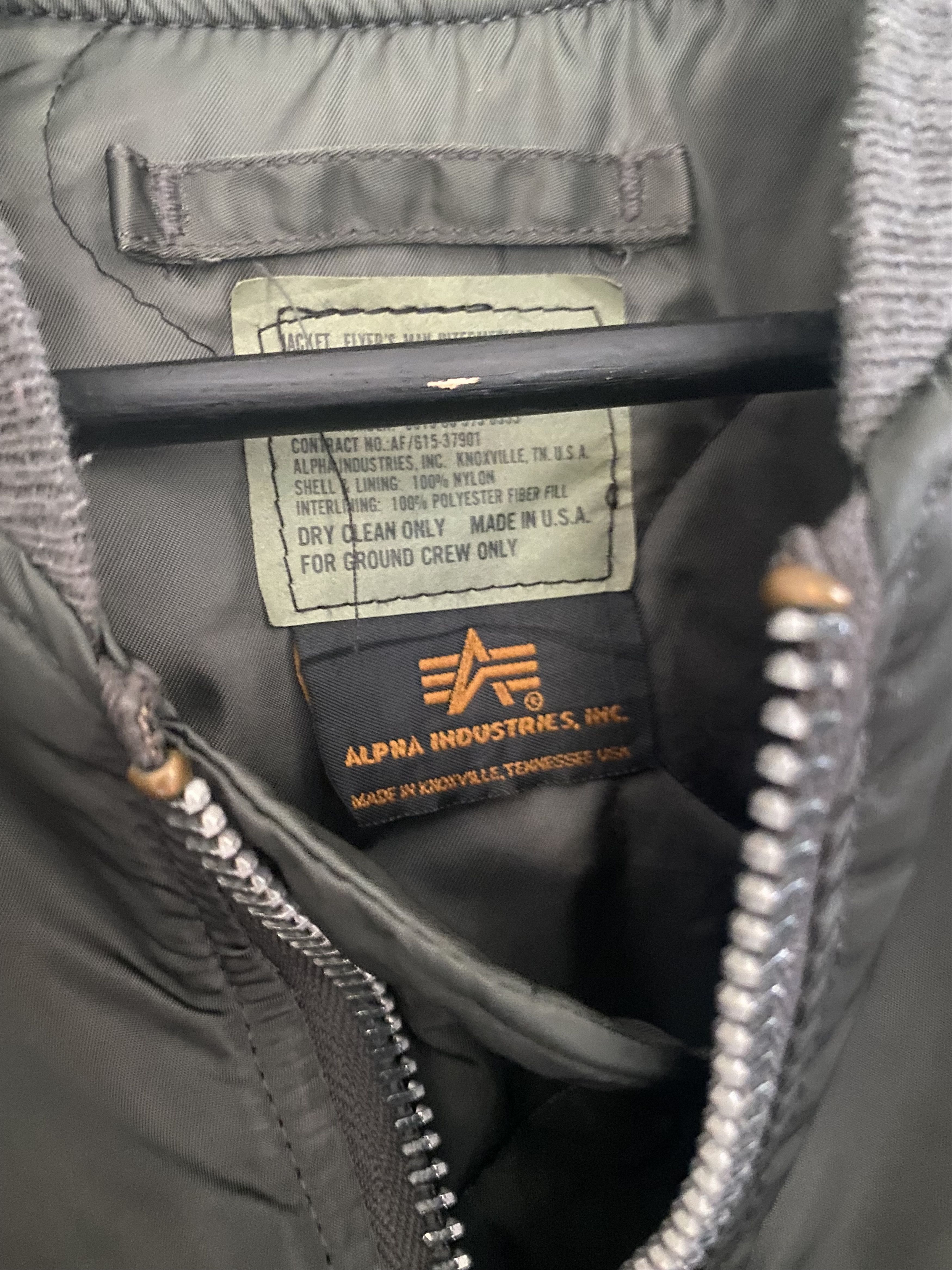 Alpha Industries × Vintage Vintage Alpha Industres Flyer's Bomber Jacket Size US L / EU 52-54 / 3 - 2 Thumbnail