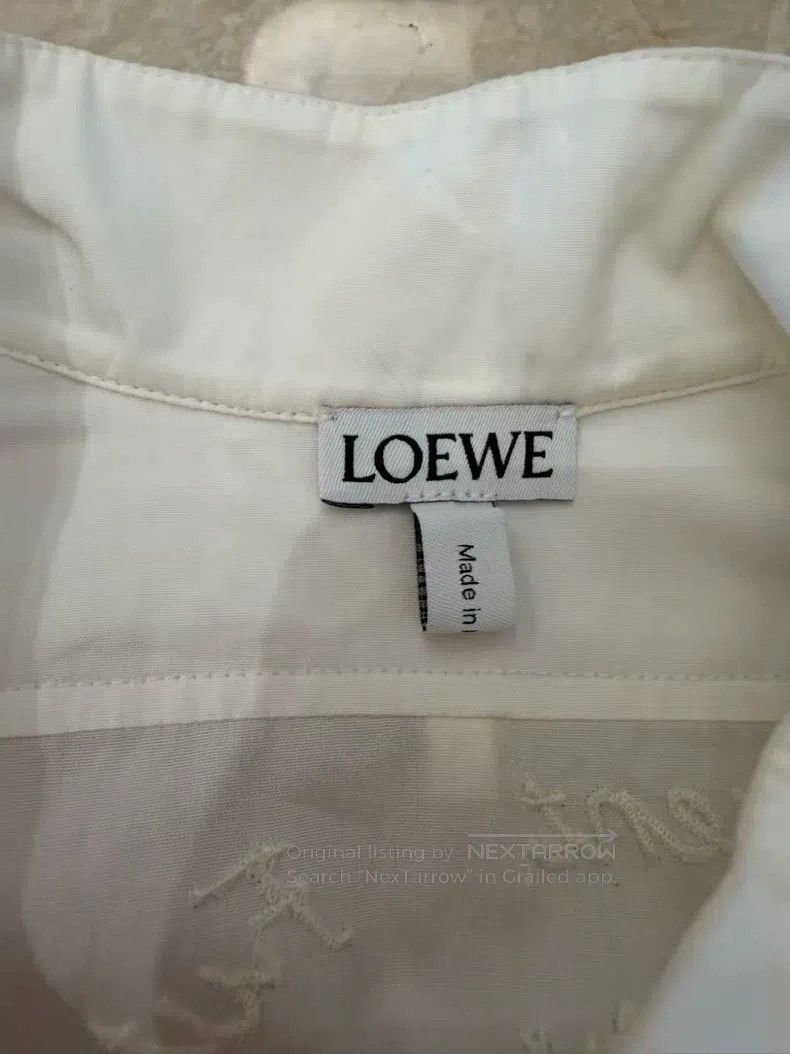 Loewe Loewe White long printed shirt Size XS / US 0-2 / IT 36-38 - 3 Thumbnail