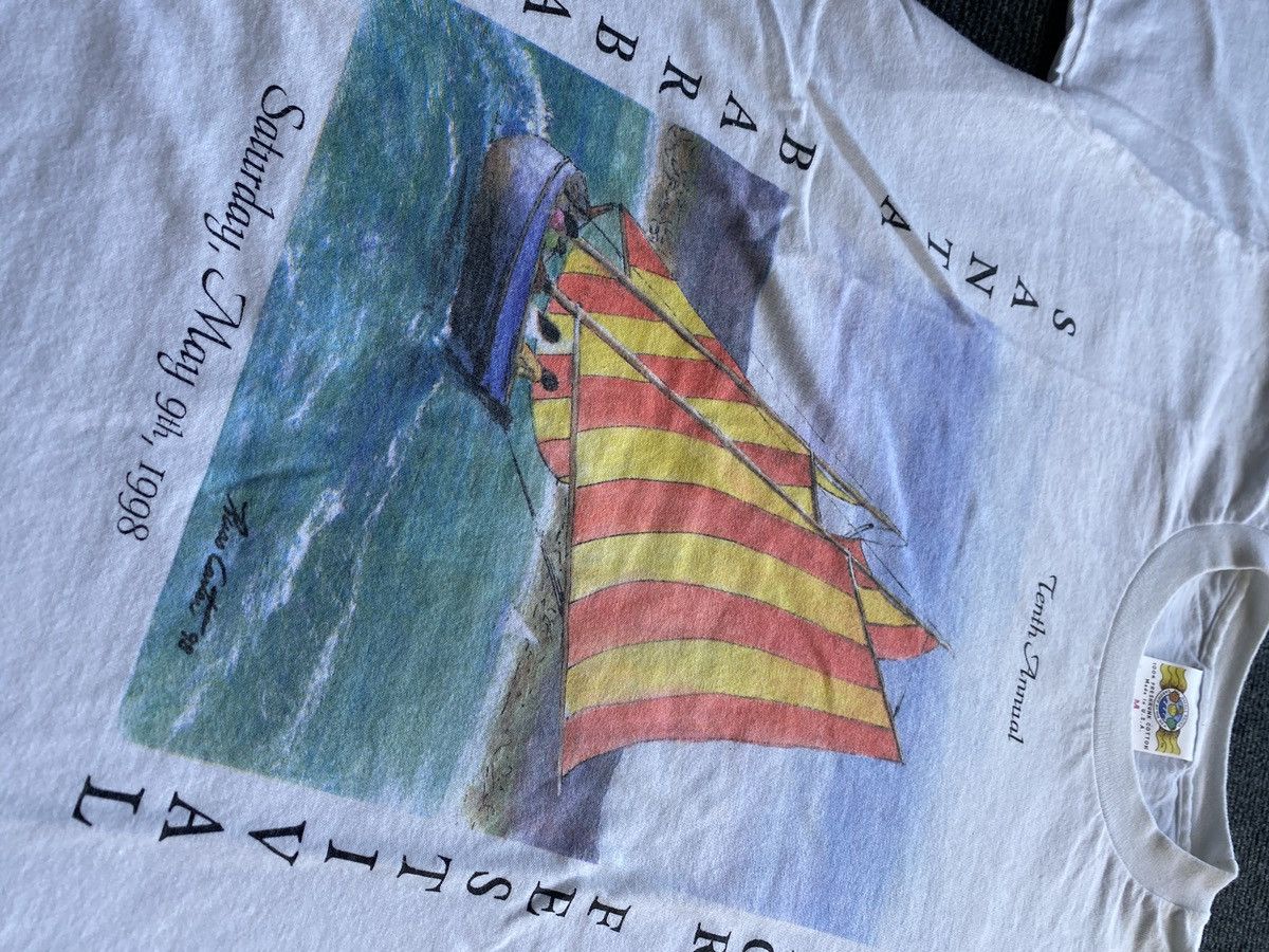Vintage 🔥1998 Santa Barbara Russ Carter Harbor Festival tee white Size M / US 6-8 / IT 42-44 - 2 Thumbnail