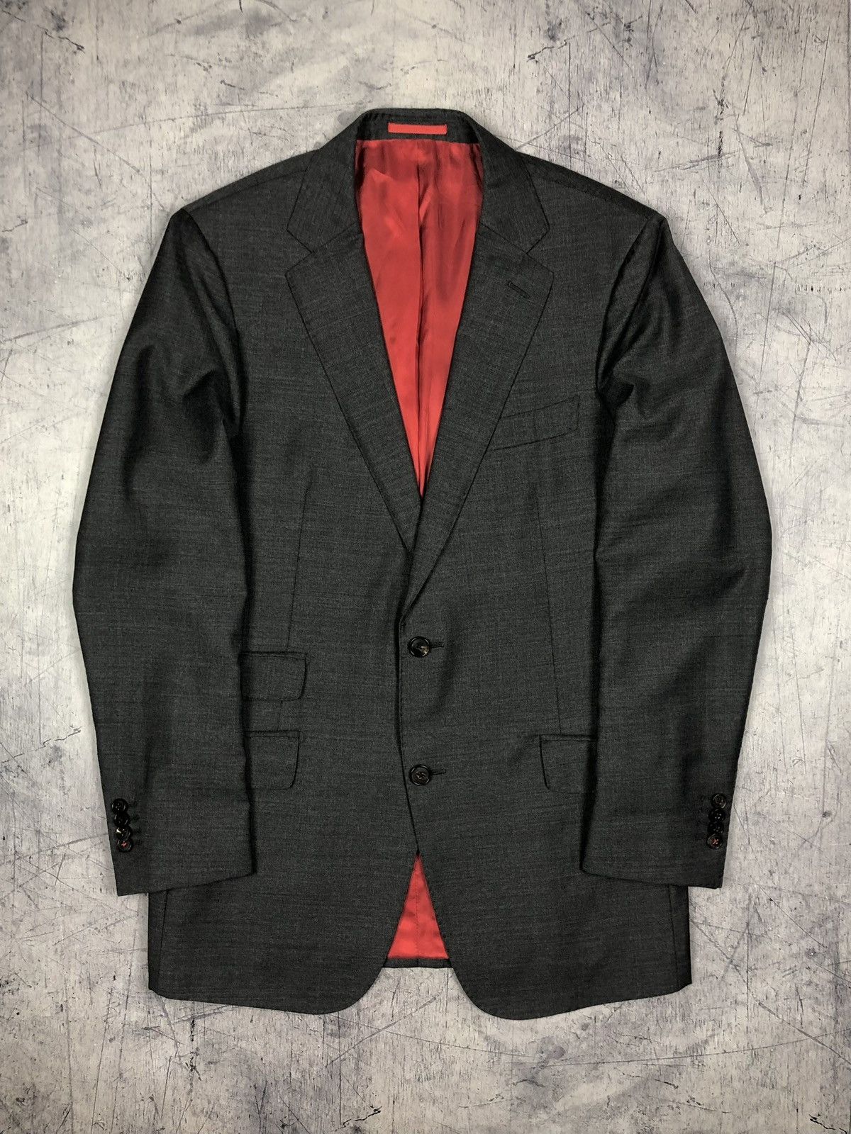Designer Vintage Suitsupply Vitale Barberis Italy Wool Classic Blazer Size 42R - 2 Thumbnail