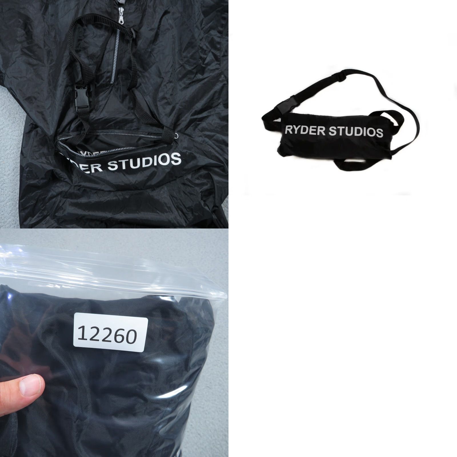 Vintage VINTAGE Ryder Studios Jacket Men Large Black Full Zip Convertible Hood Windbreaker Rain Size US L / EU 52-54 / 3 - 9 Thumbnail