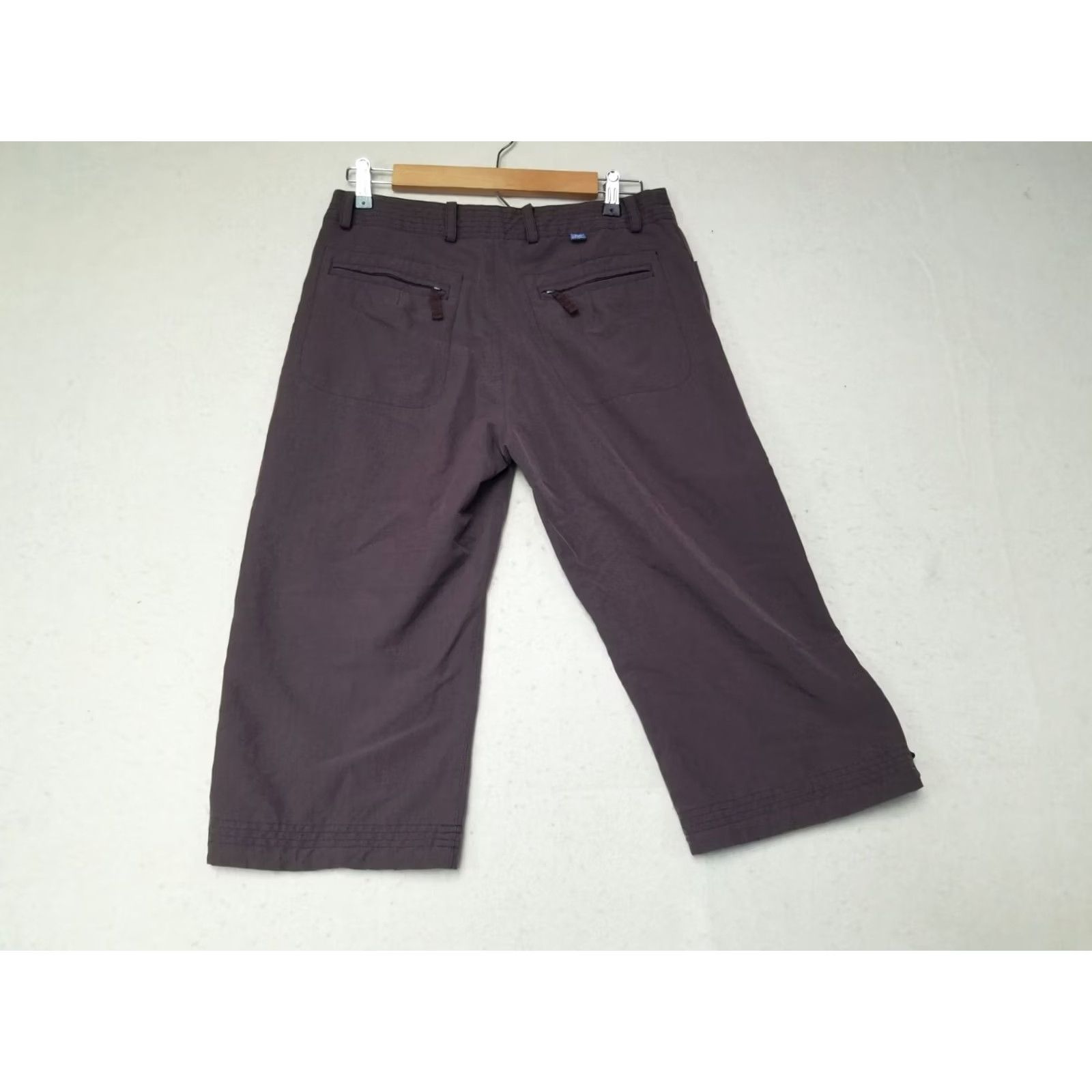 Vintage Isis Pants Women Burgundy Casual Nylon 6 pockets Size 4 World Travel Hiking Outdoors Pocket Womens Size 4 Size 27" / US 4 / IT 40 - 2 Thumbnail