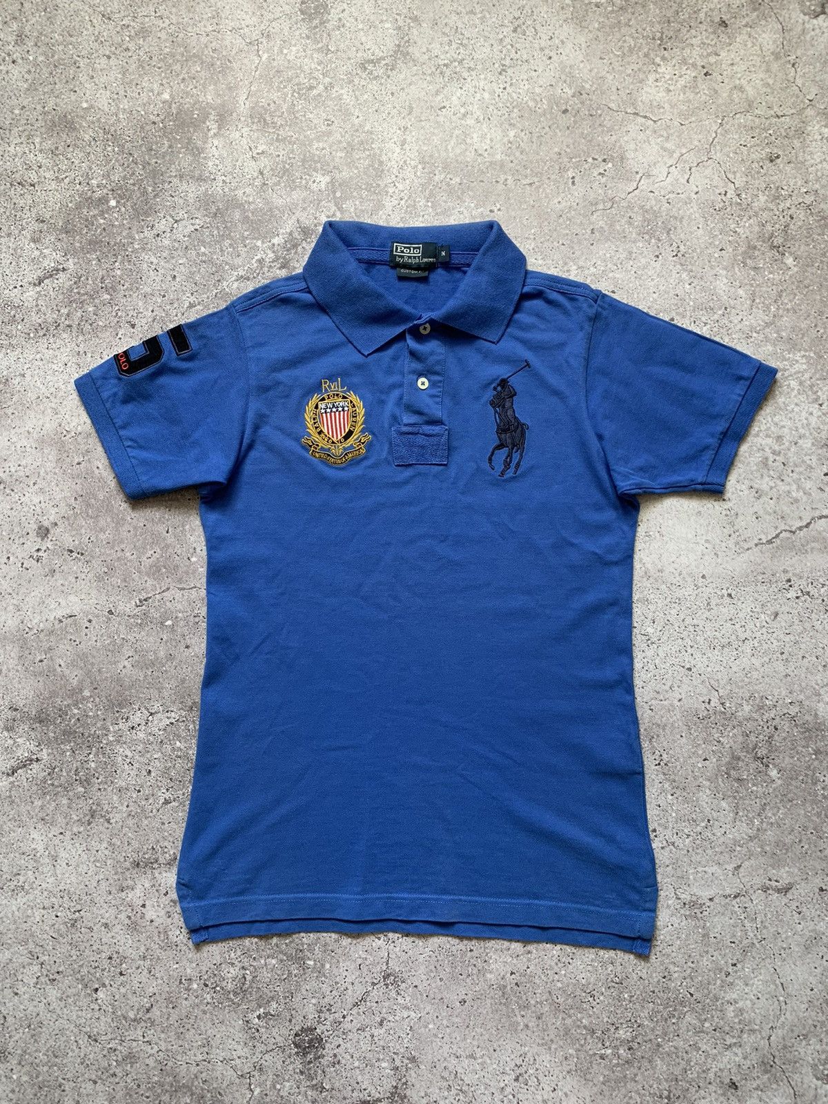 トップス Polo Ralph Lauren Chief Keef Blue France Polo Ralph Lauren Polo Shirt #2 Boys Large 14/16 Blue Chief