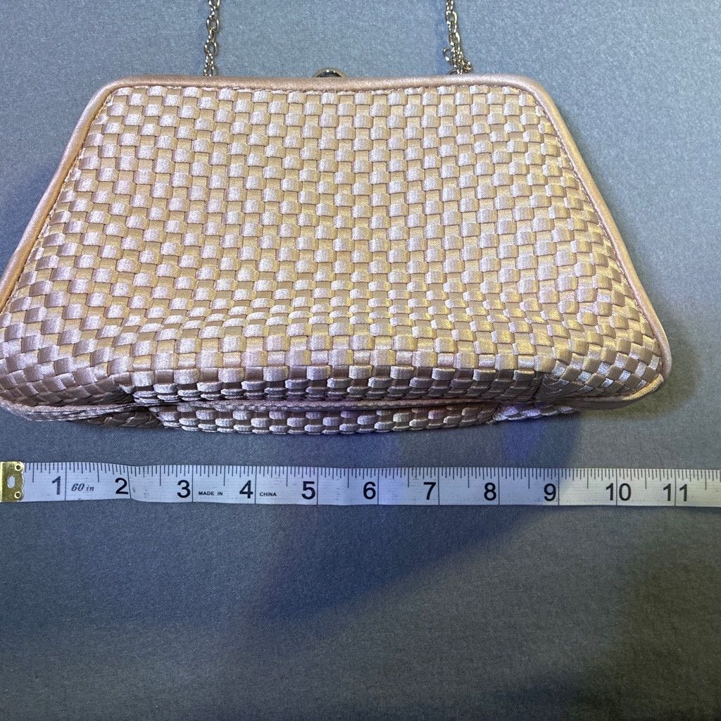 The Unbranded Brand Satin Clutch Bag with Chain Size ONE SIZE - 4 Thumbnail
