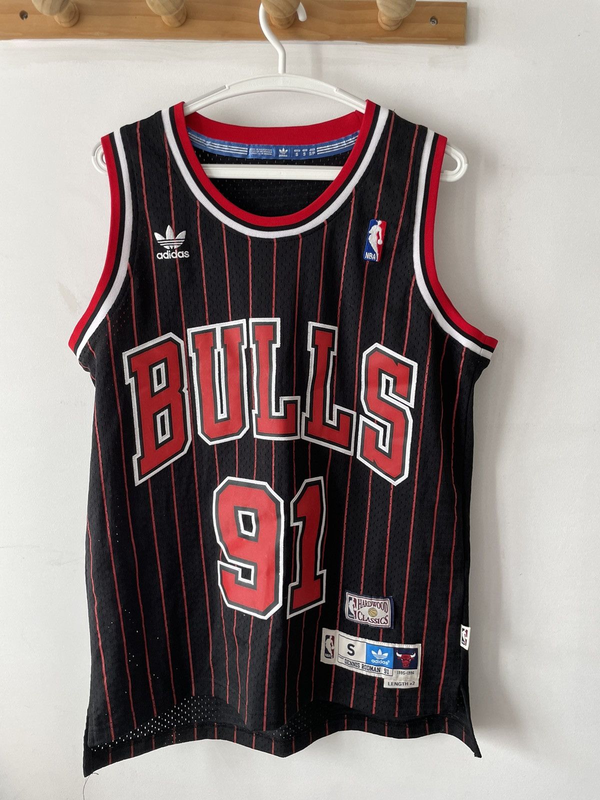 Adidas Adidas Hardwood Classics Dennis Rodman Chicago Bulls Jersey ...