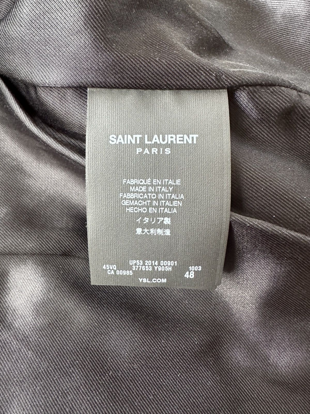 Hedi Slimane × Saint Laurent Paris Saint Laurent Dragon Embroidery Jacket Size US M / EU 48-50 / 2 - 5 Thumbnail