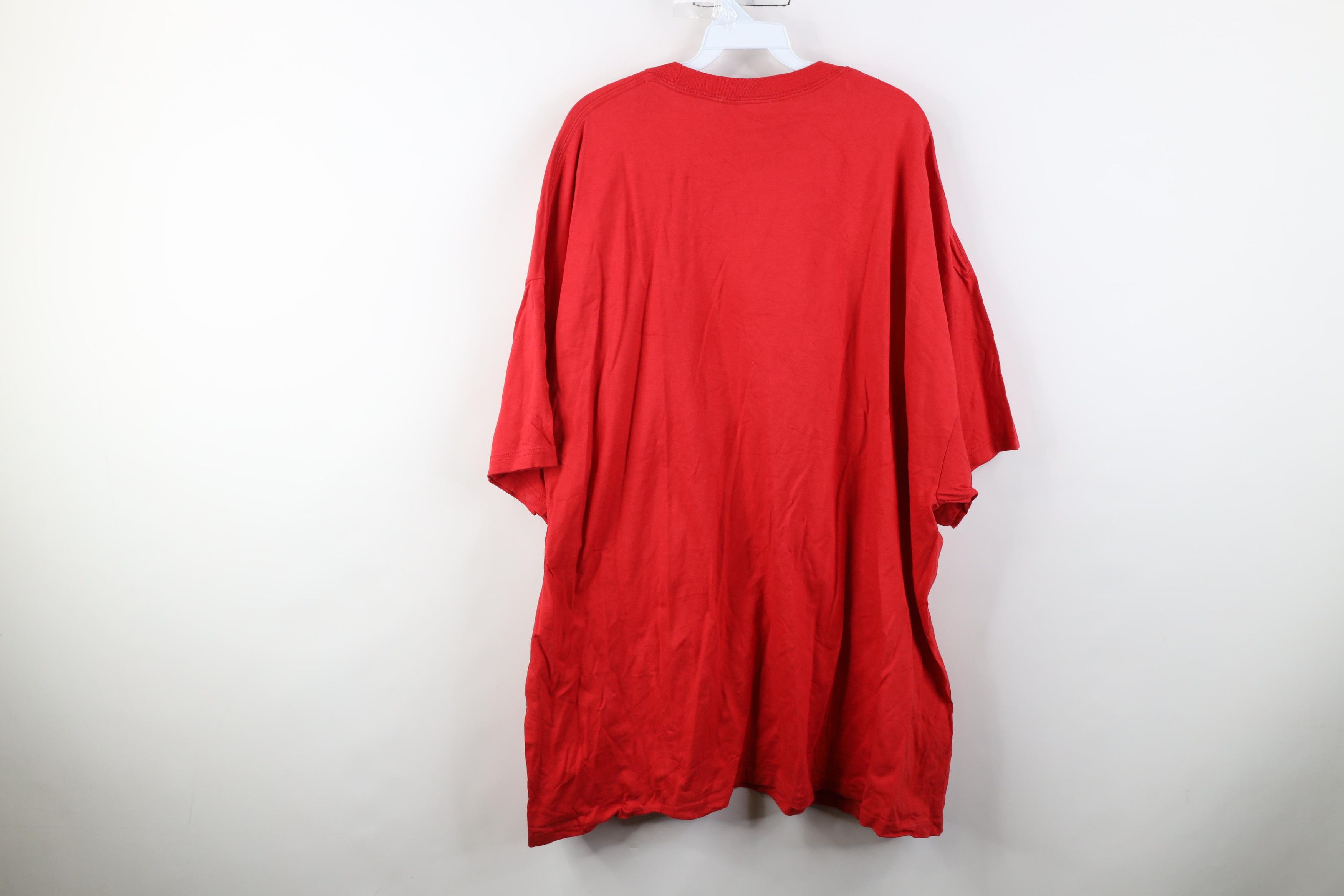 Hanes Vintage 90s Y2K Hanes Blank Pocket T-Shirt Red Cotton Size US XXL / EU 58 / 5 - 12 Thumbnail