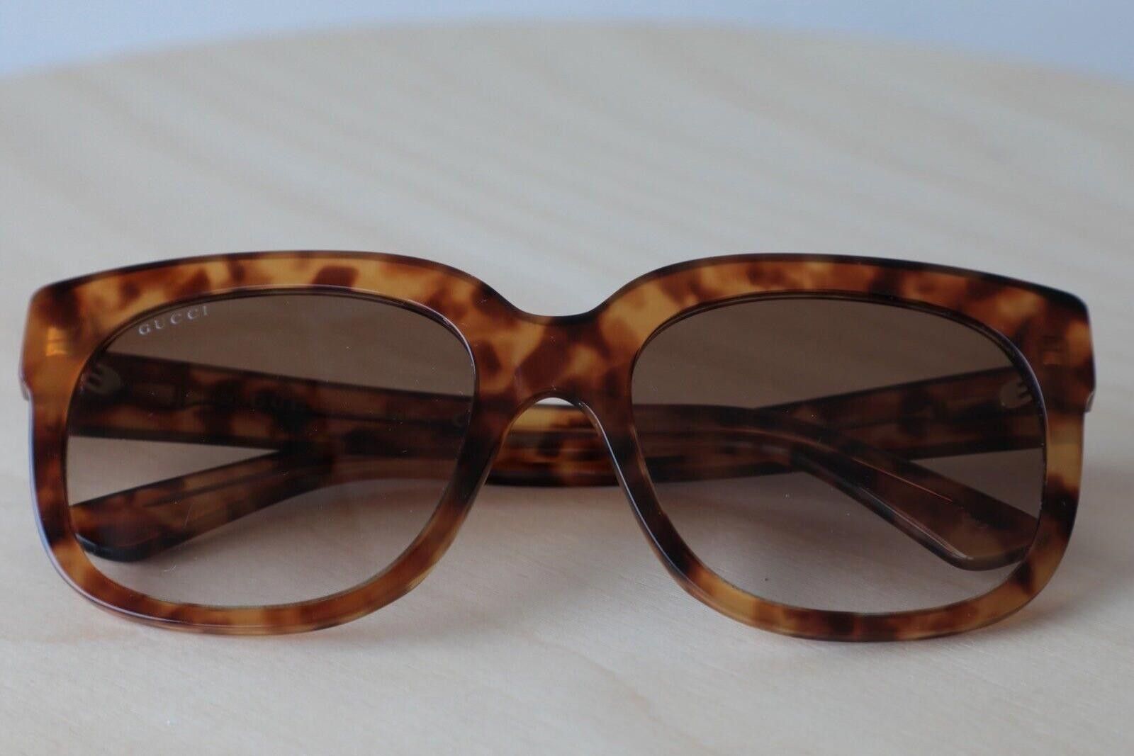 Gucci New Gucci sunglasses glasses GG0361S 004 havana tan tort Size ONE SIZE - 8 Thumbnail