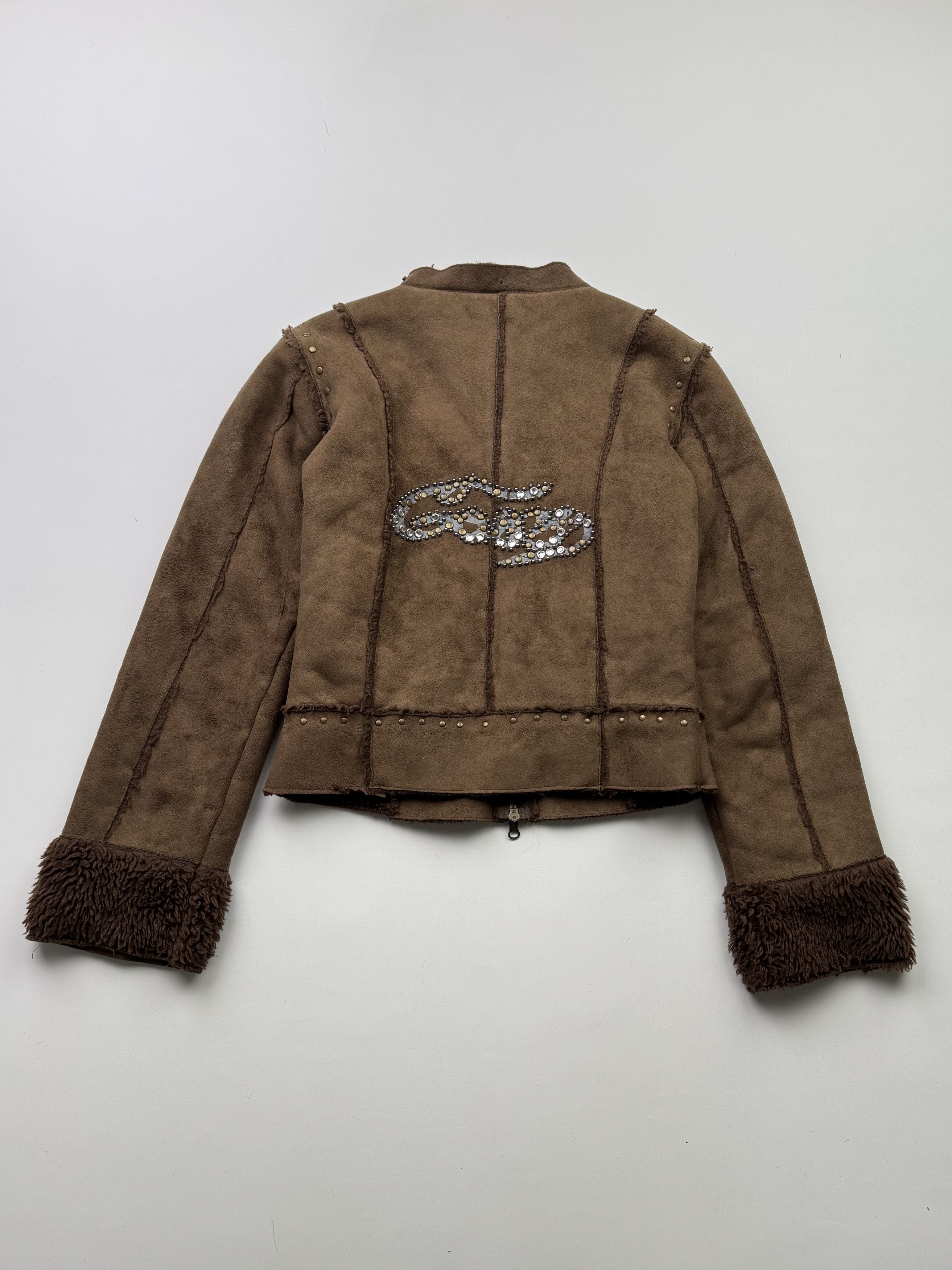 Japanese Brand Vintage Faux Sheepskin Cropped Jacket B773(V409)E2 Size S / US 4 / IT 40 - 6 Thumbnail