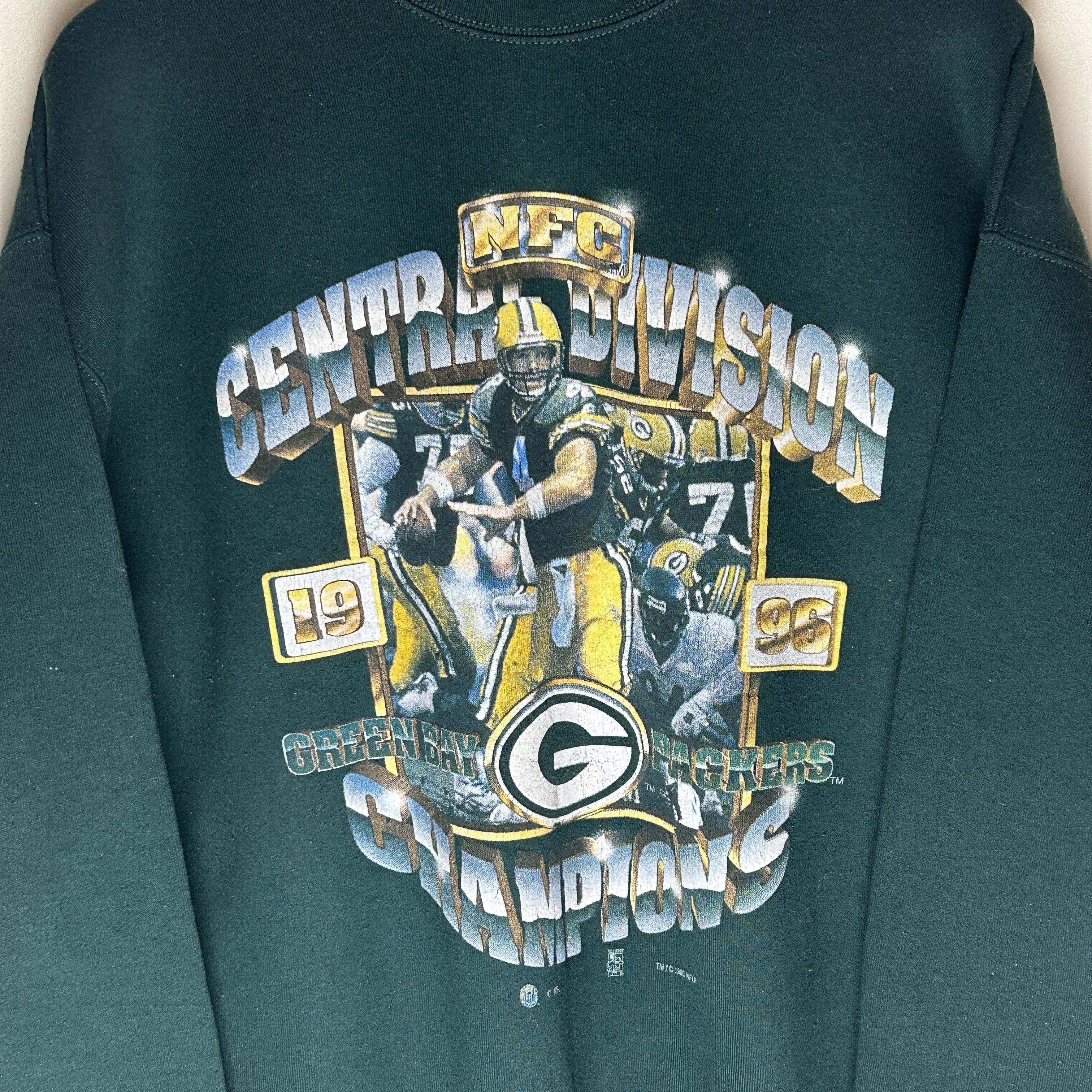 NFL Vintage Green Bay Packers 1996 Champions Sweatshirt Size US L / EU 52-54 / 3 - 2 Thumbnail