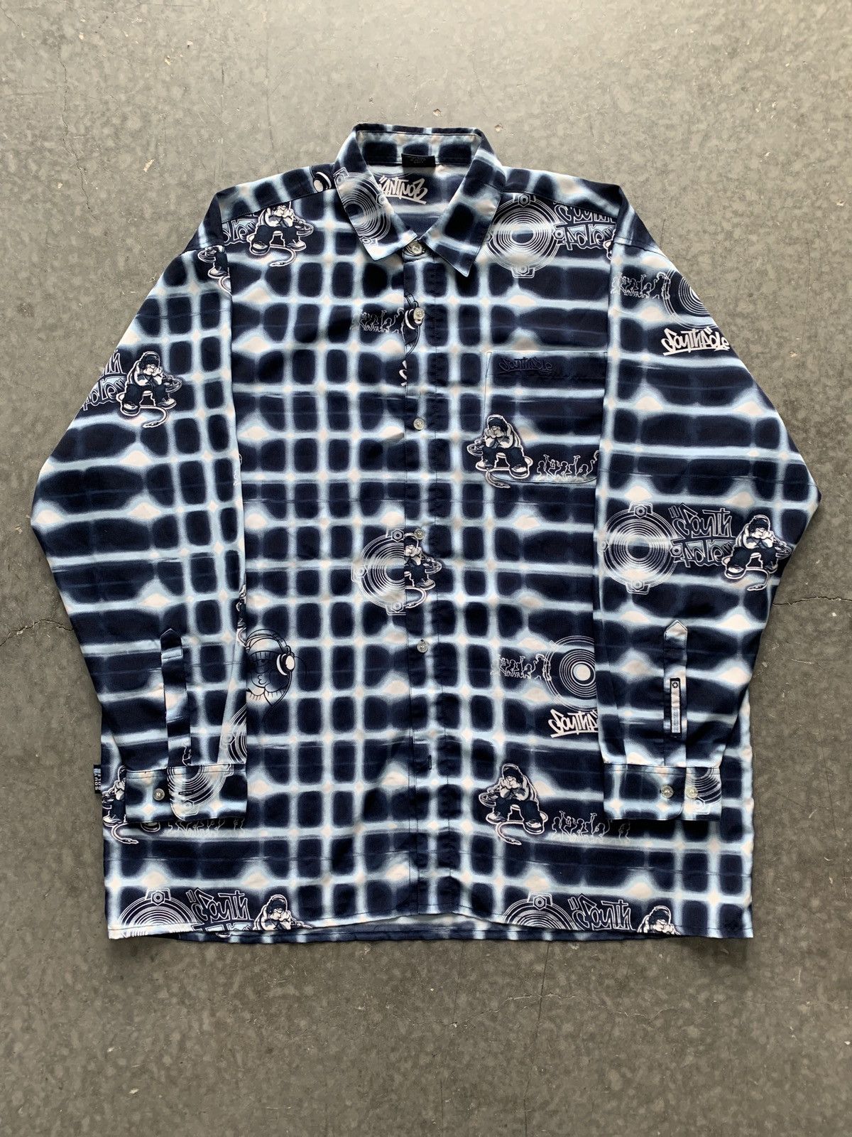 Southpole × Vintage Crazy Vintage Y2K Southpole Graphic Shirt Baggy Skater Size US XXL / EU 58 / 5 - 1 Thumbnail