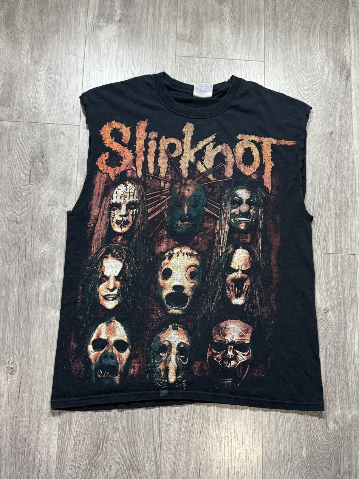 Slipknot Vintage Slipknot Shirt Cutoff Early 2000s Rare Graphic Print Size US L / EU 52-54 / 3 - 1 Thumbnail