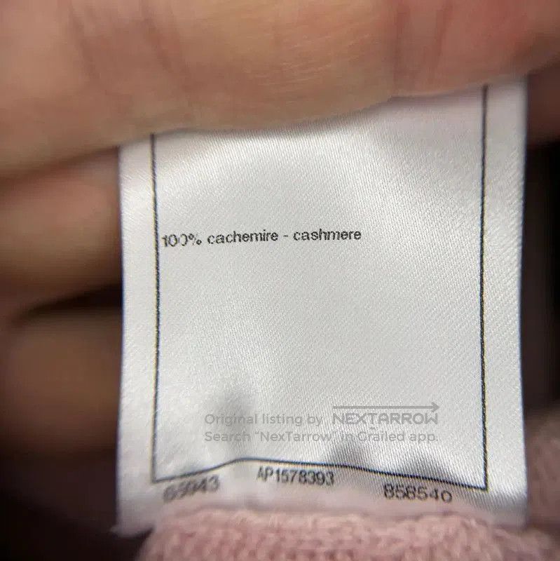 Chanel Chanel Pink Cashmere Long Sleeve Sweater . Size L / US 10 / IT 46 - 7 Thumbnail