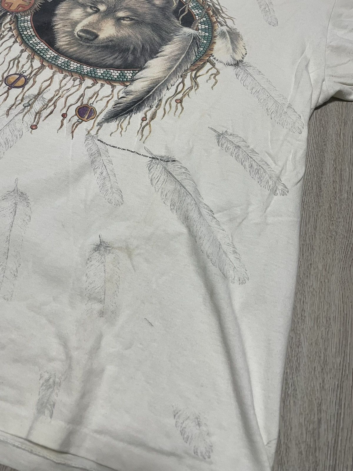 Vintage Vintage 1993 3D Emblem Made in USA Wolf Animal Tee All Over Size US L / EU 52-54 / 3 - 4 Thumbnail